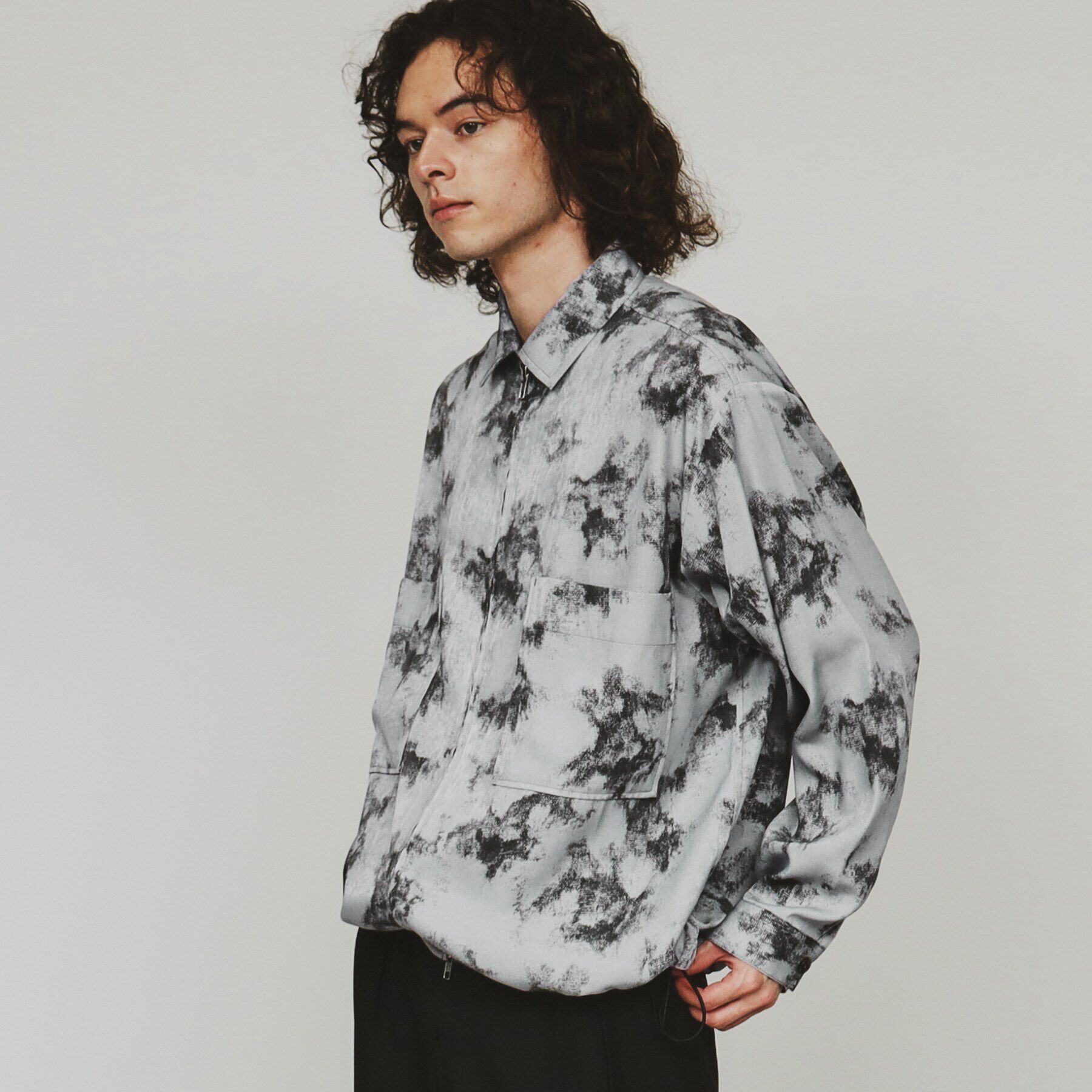 tk.TAKEO KIKUCHI「シャンブレーシャツアウター」|シャツ・ブラウス|ライトグレー(011