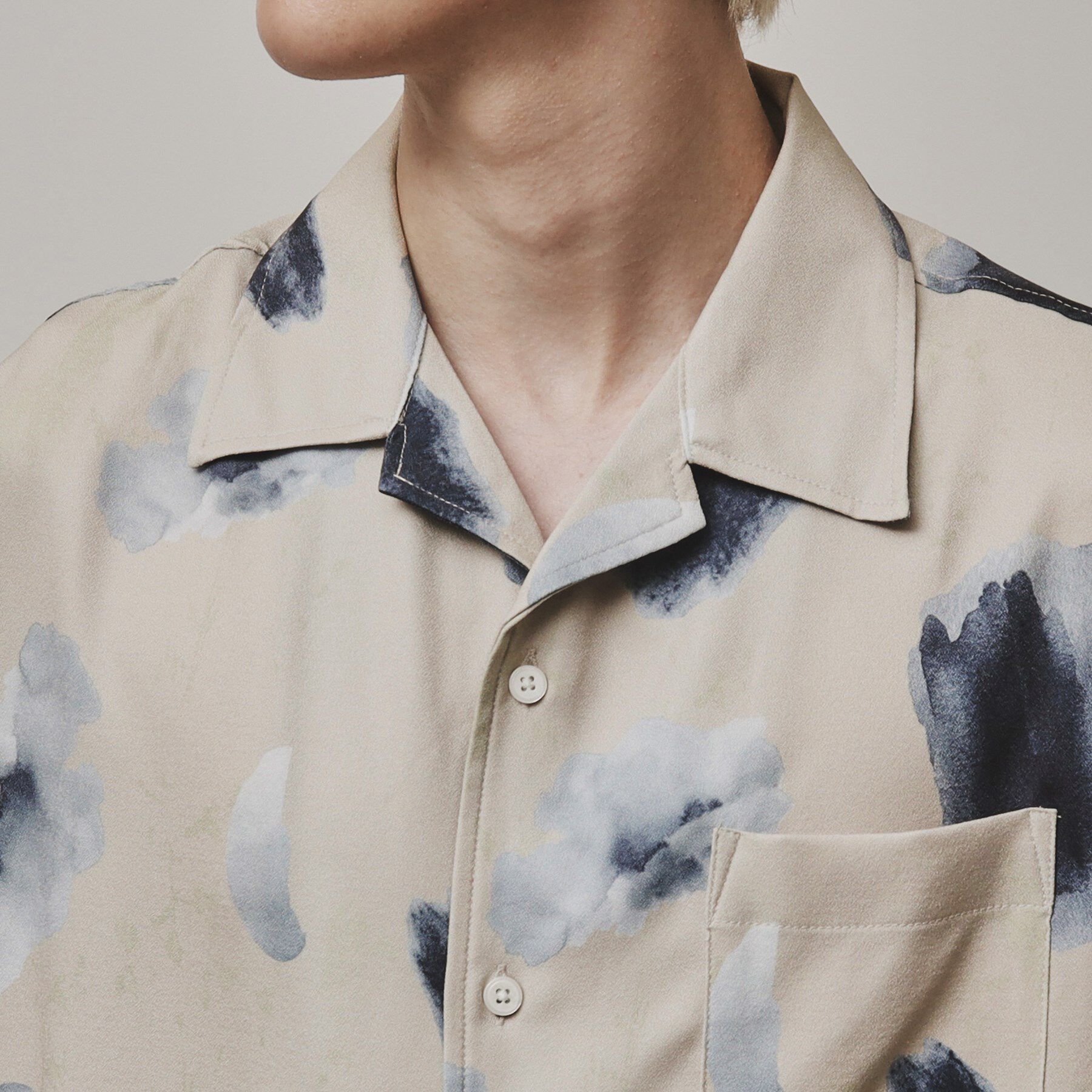 tk.TAKEO KIKUCHI「ウォーターカラープリントシャツ」|シャツ・ブラウス|