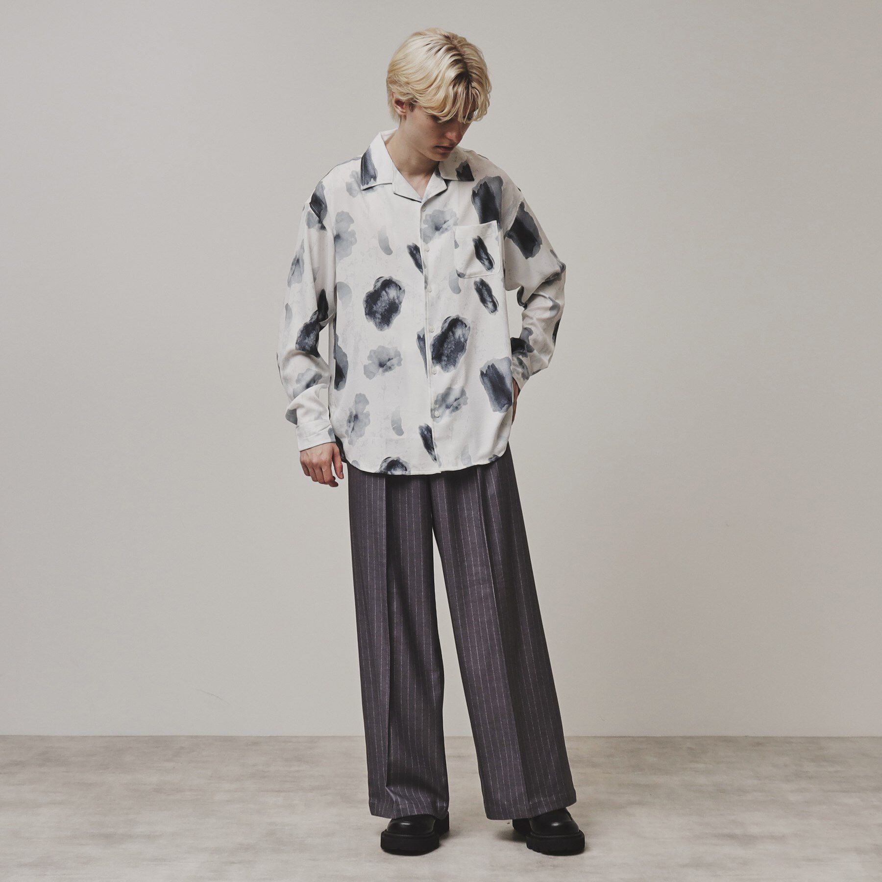 tk.TAKEO KIKUCHI「ウォーターカラープリントシャツ」|シャツ・ブラウス|