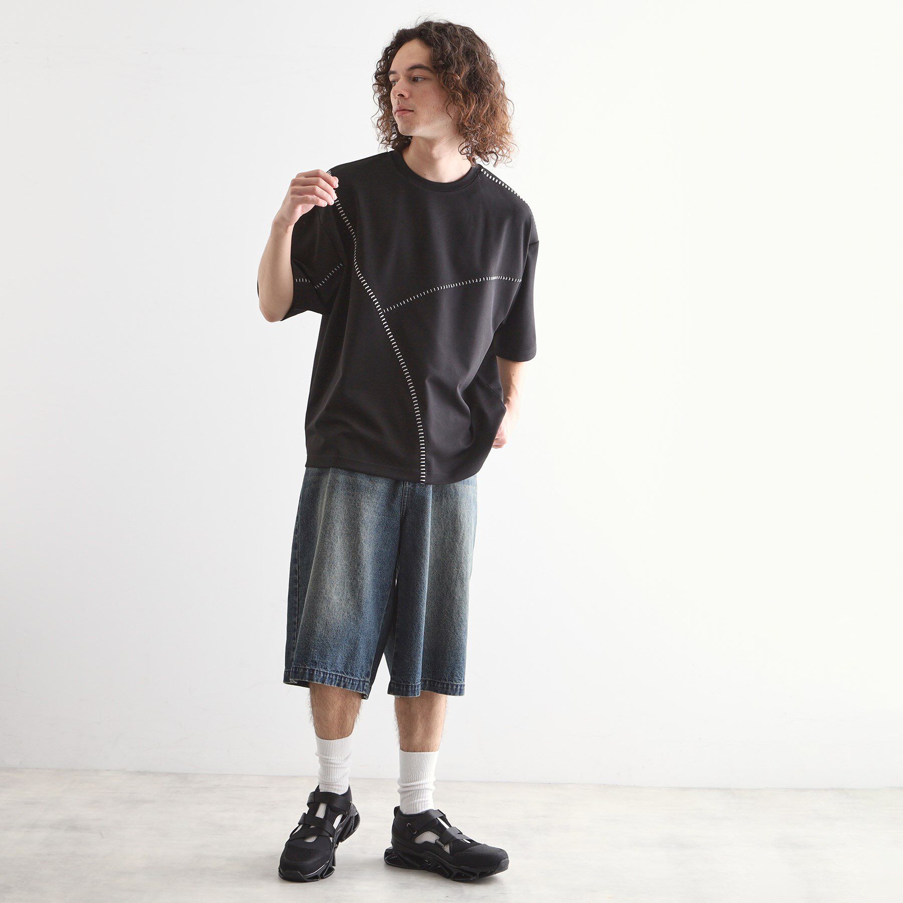 tk.TAKEO KIKUCHI「ハンドステッチスイッチカットソー」|Tシャツ・カットソー|