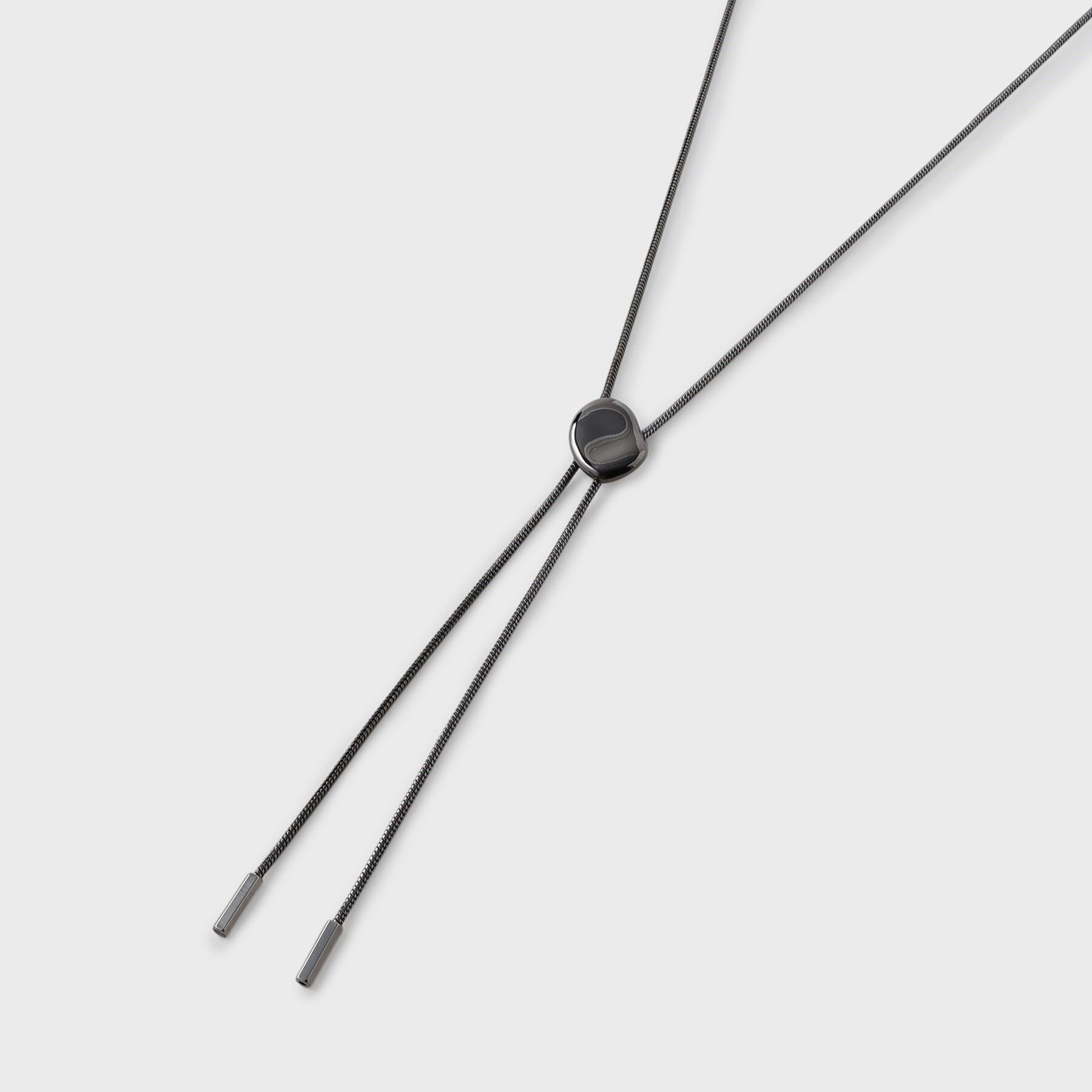 tk.TAKEO KIKUCHI「メタルループタイネックレス」|ネックレス|ブラック(019)