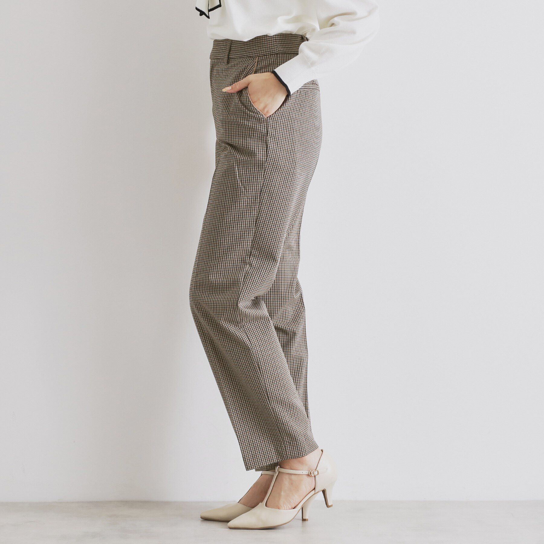 index「裏起毛ストレッチテーパードパンツ【洗濯機洗い可/吸湿発熱/イージーアイロン】」|その他|