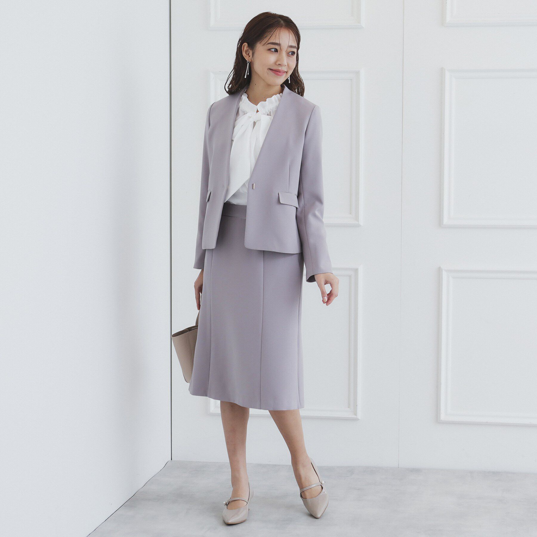 index「フリルギャザーボウタイブラウス【洗濯機可】」|シャツ・ブラウス|