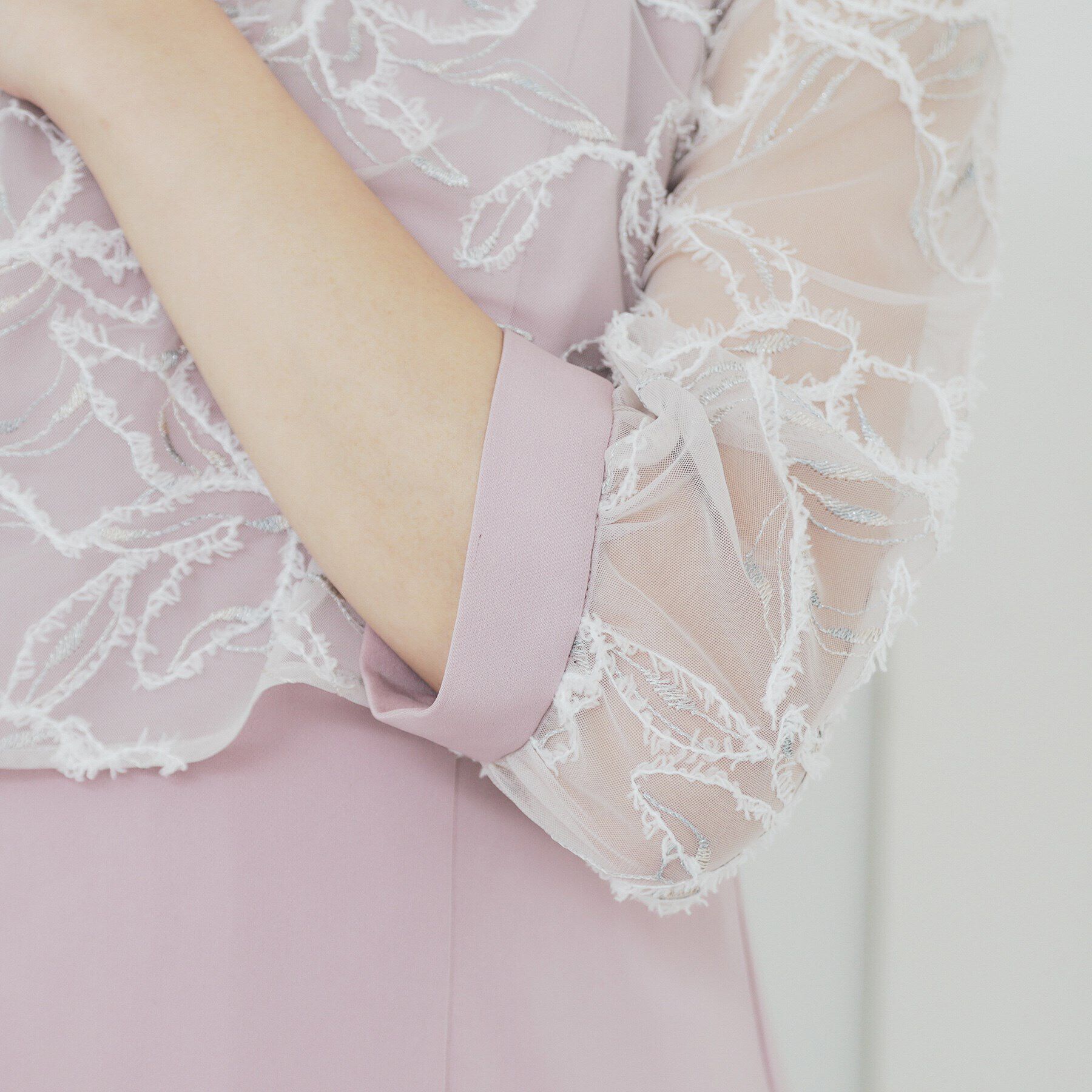 index「フラワーチュールドッキングフレアワンピース【洗濯機洗い可】」|ワンピース|