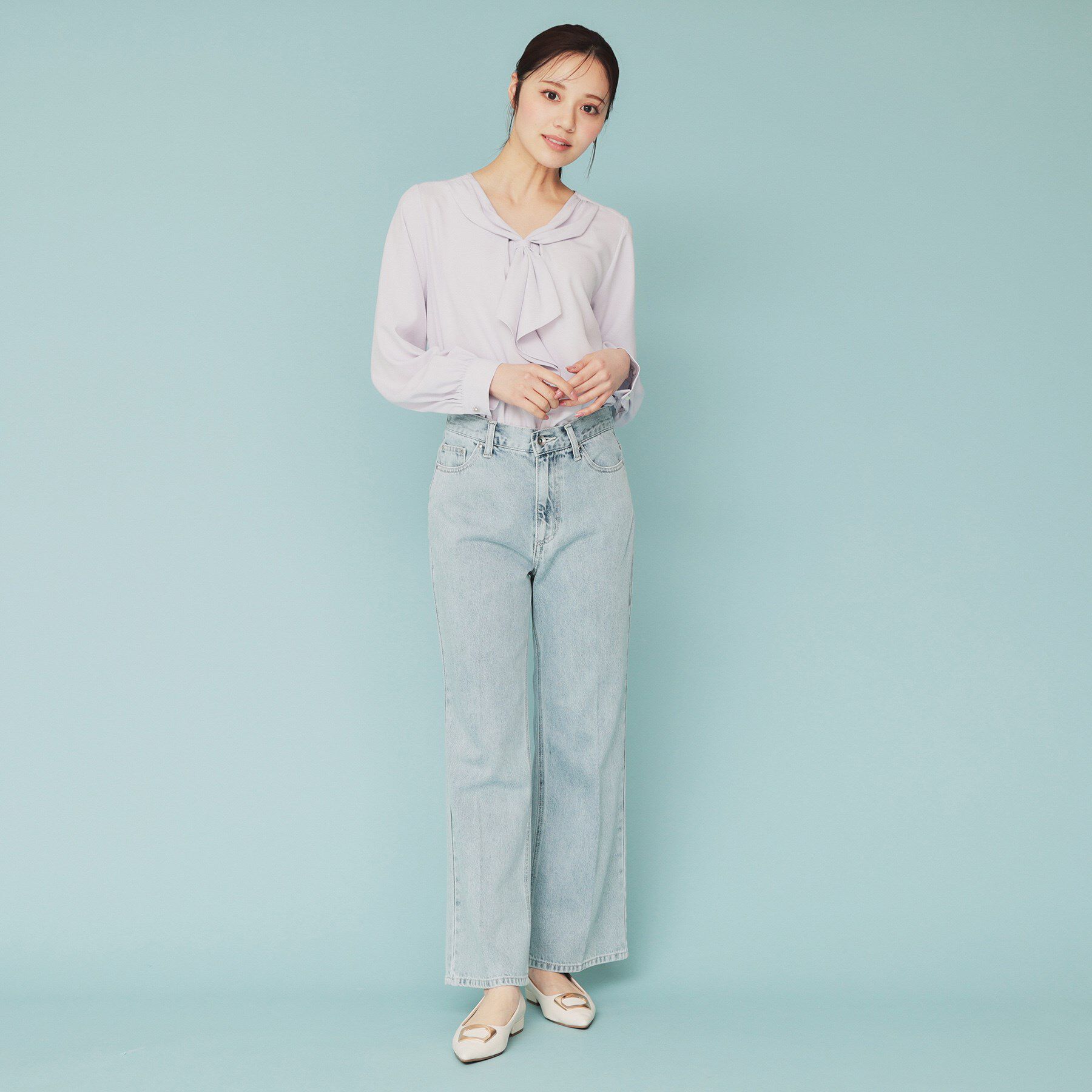 index「《丈が選べる》ストレートデニムパンツ【洗濯機洗い可】」|その他|