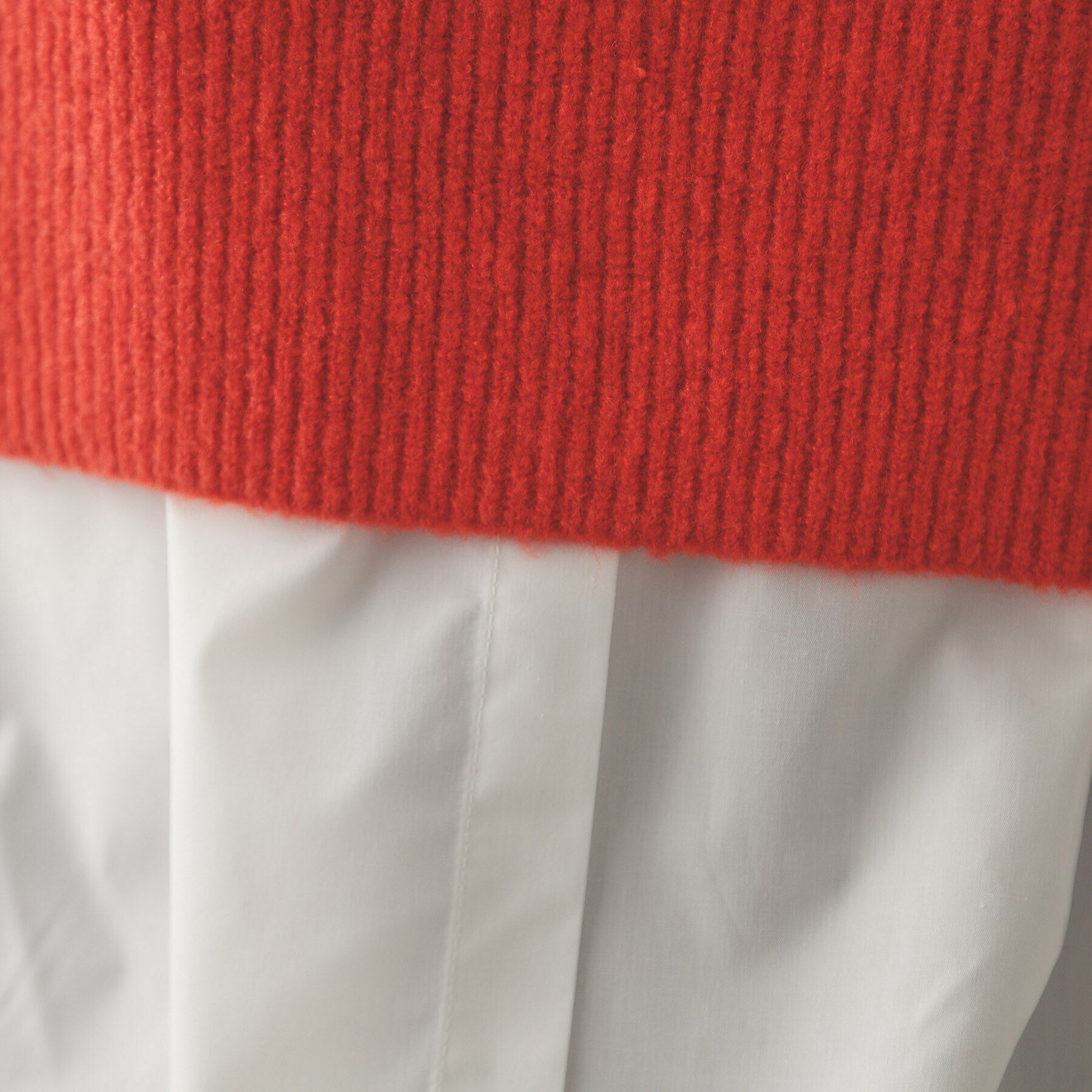 OPAQUE.CLIP「《ツインセット》ミドルゲージショートニット&times;ドッキングタンク【洗濯機洗い可】」|ニット・セーター|