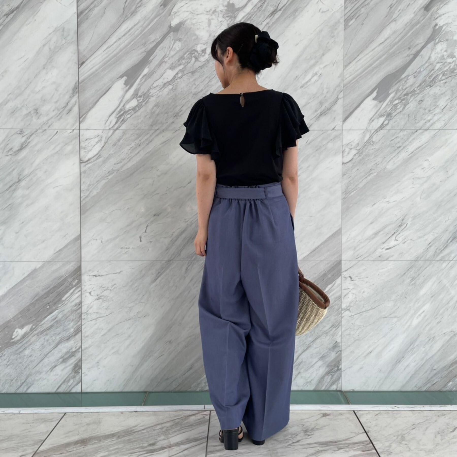 Couture broach「【接触冷感・UVカット・二の腕カバー】ラッフルフレアスリーブ」|Tシャツ・カットソー|