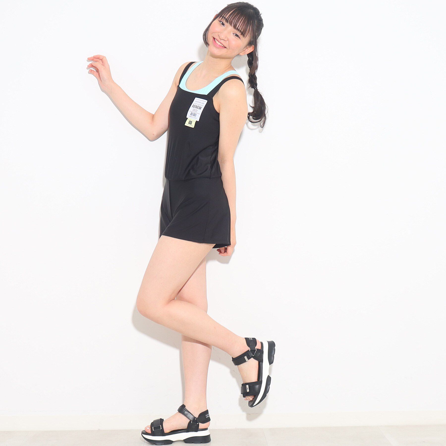 PINK-latte「【プールグッズ】サロペットワンピース水着」|その他|