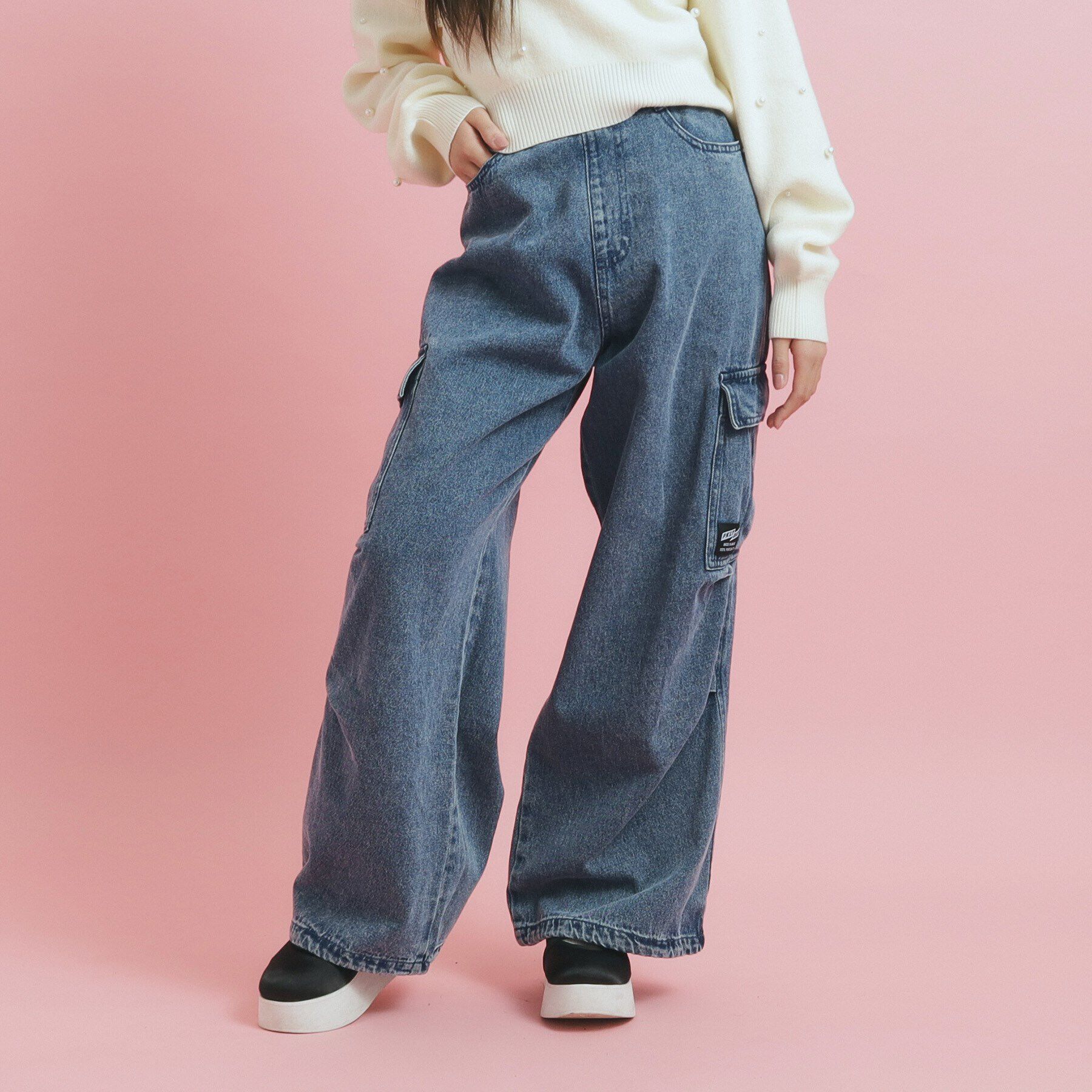 PINK-latte「ゆったりシルエットのカーゴパンツ」|その他|