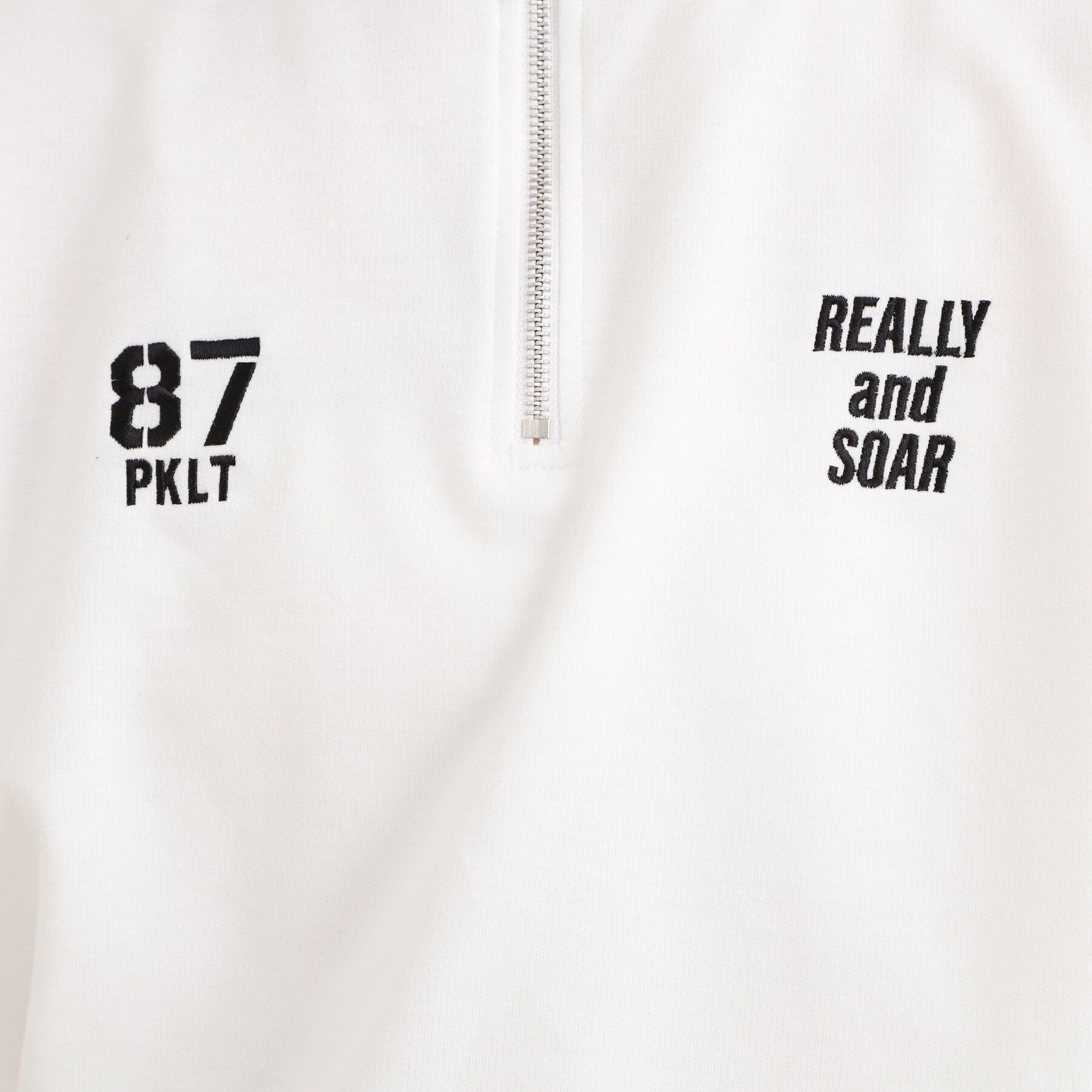 PINK-latte「メッシュ切替ハーフジッププルオーバー」|Tシャツ・カットソー|