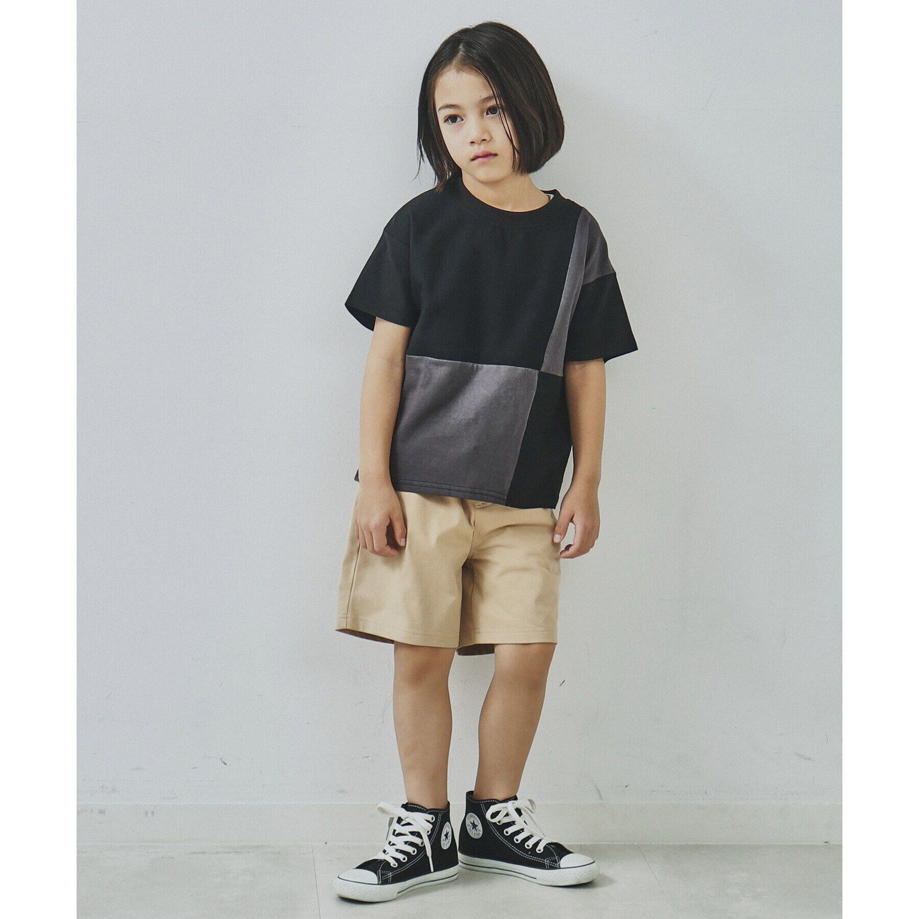 THE SHOP TK「【110-150/再入荷！パパとおそろい】ブロッキングTシャツ」|Tシャツ・カットソー|