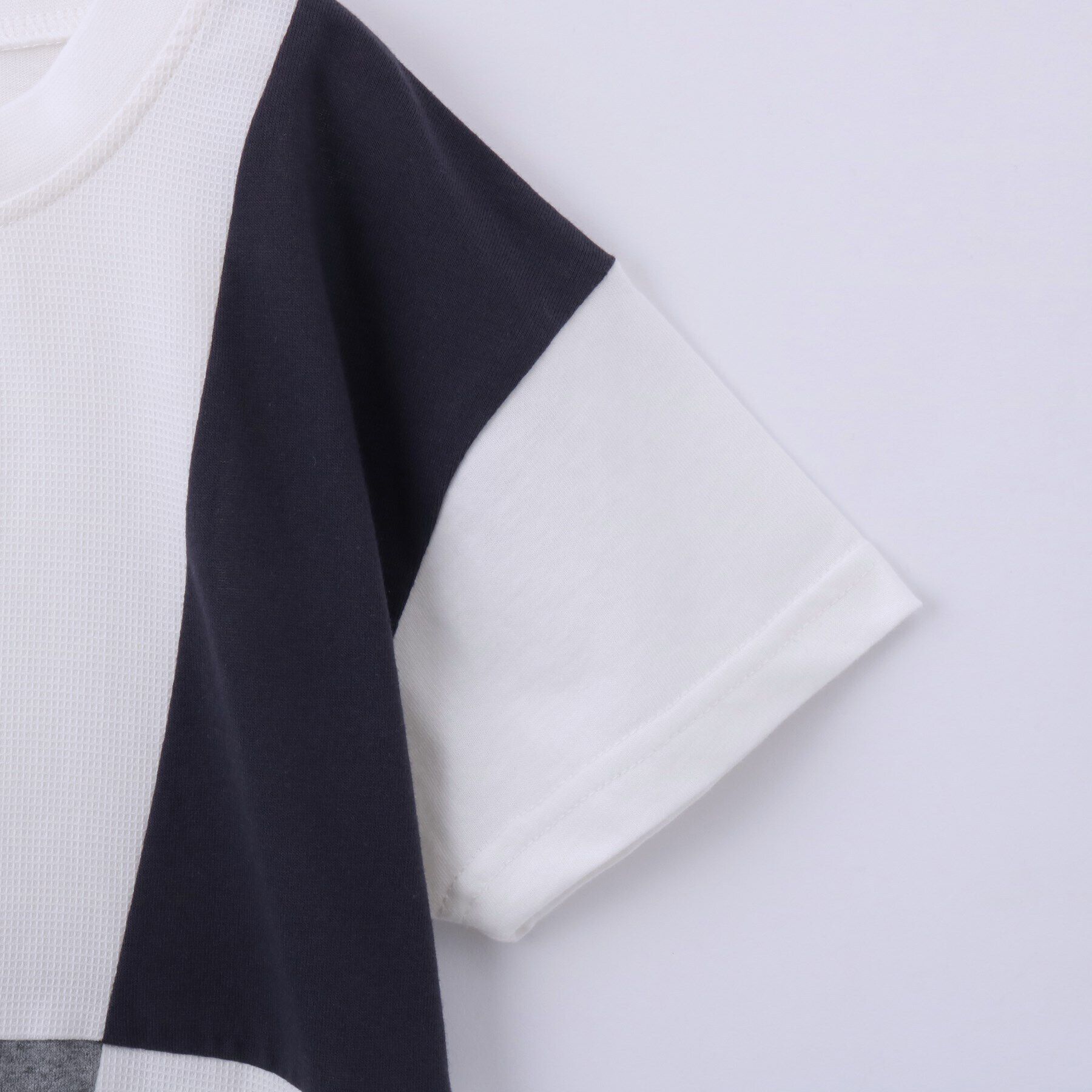 THE SHOP TK「【110-150/再入荷！パパとおそろい】ブロッキングTシャツ」|Tシャツ・カットソー|