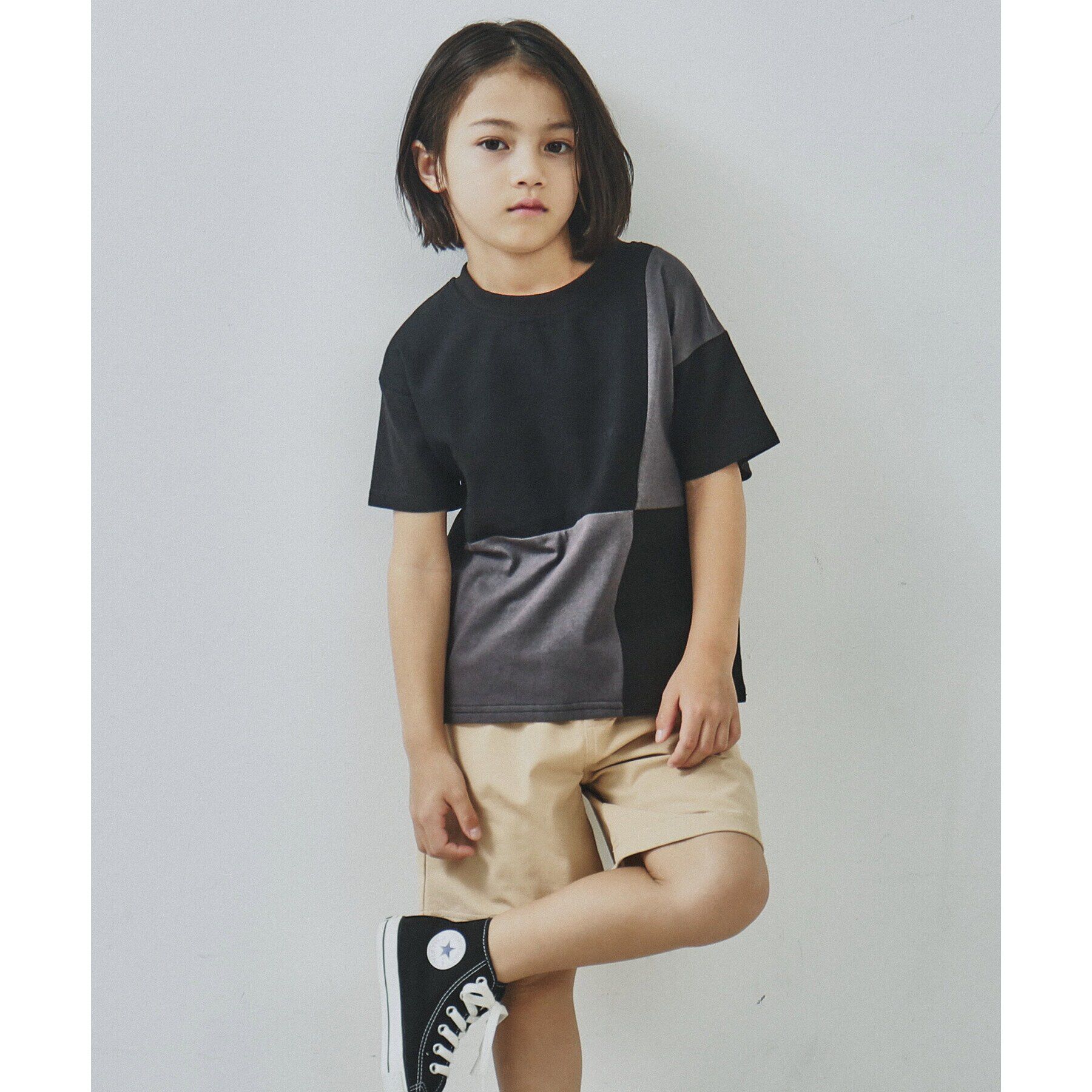 THE SHOP TK「【110-150/再入荷！パパとおそろい】ブロッキングTシャツ」|Tシャツ・カットソー|