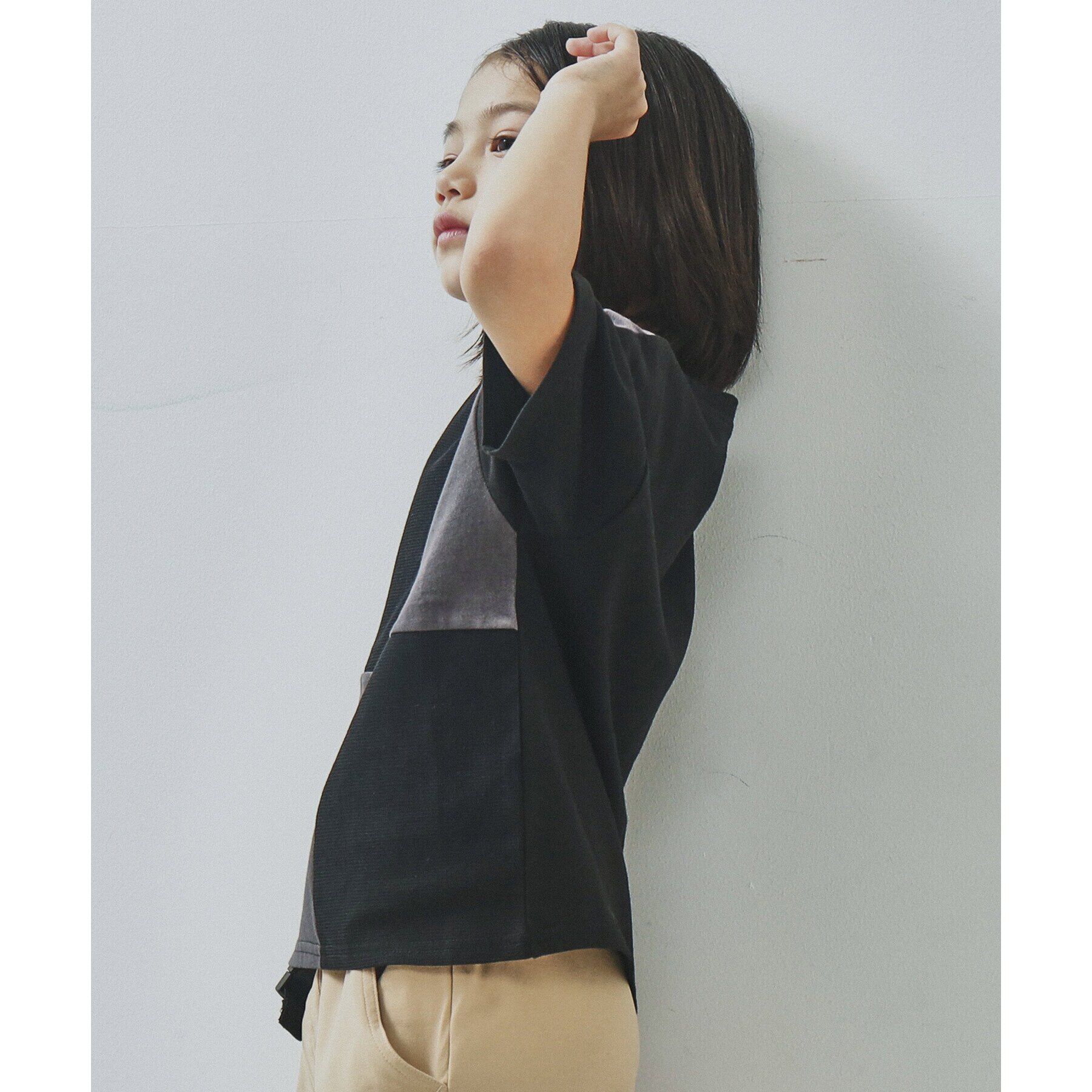 THE SHOP TK「【110-150/再入荷！パパとおそろい】ブロッキングTシャツ」|Tシャツ・カットソー|