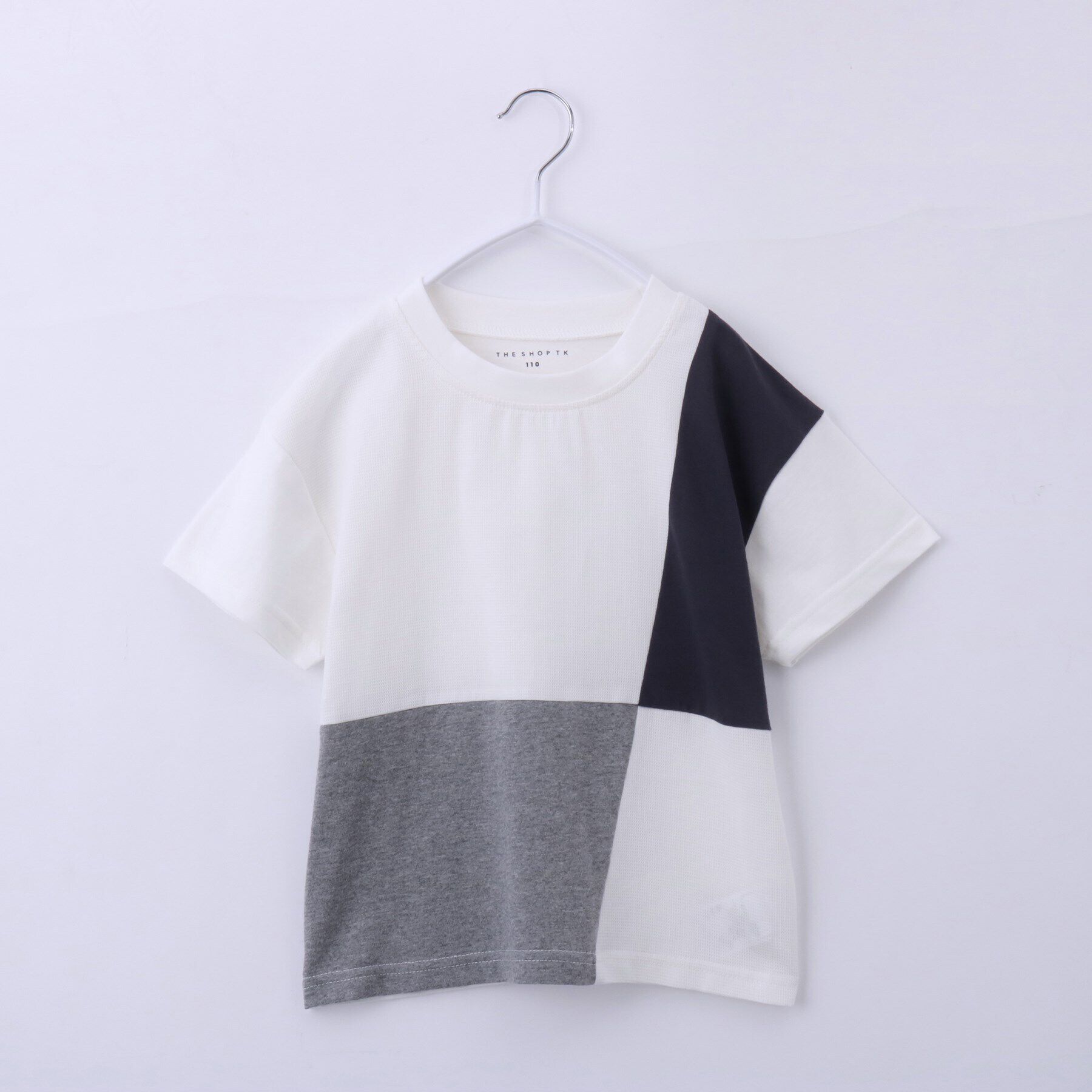 THE SHOP TK「【110-150/再入荷！パパとおそろい】ブロッキングTシャツ」|Tシャツ・カットソー|