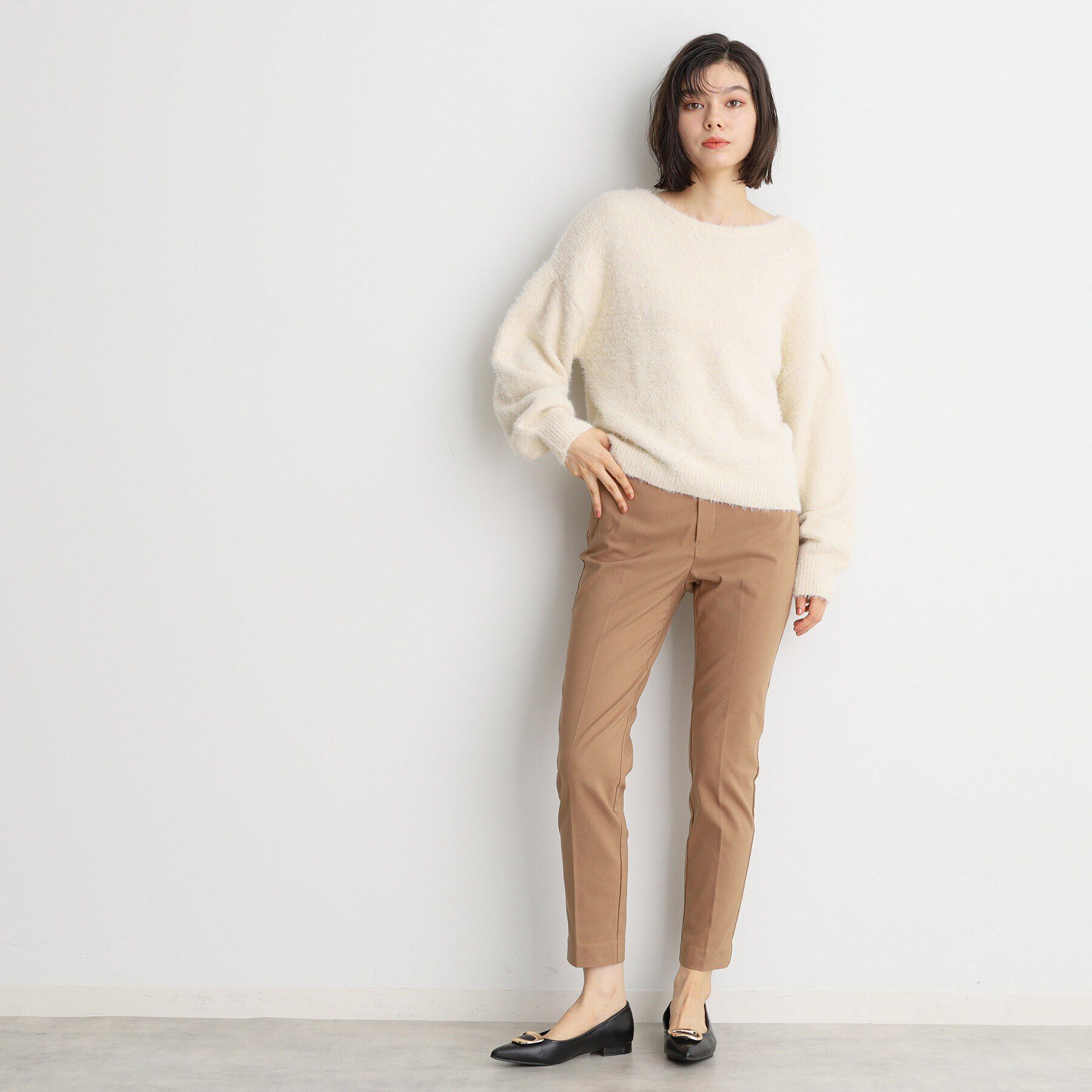 THE SHOP TK「【＠BAILA掲載】スパンコールフェザーニット/洗濯機OK」|ニット・セーター|