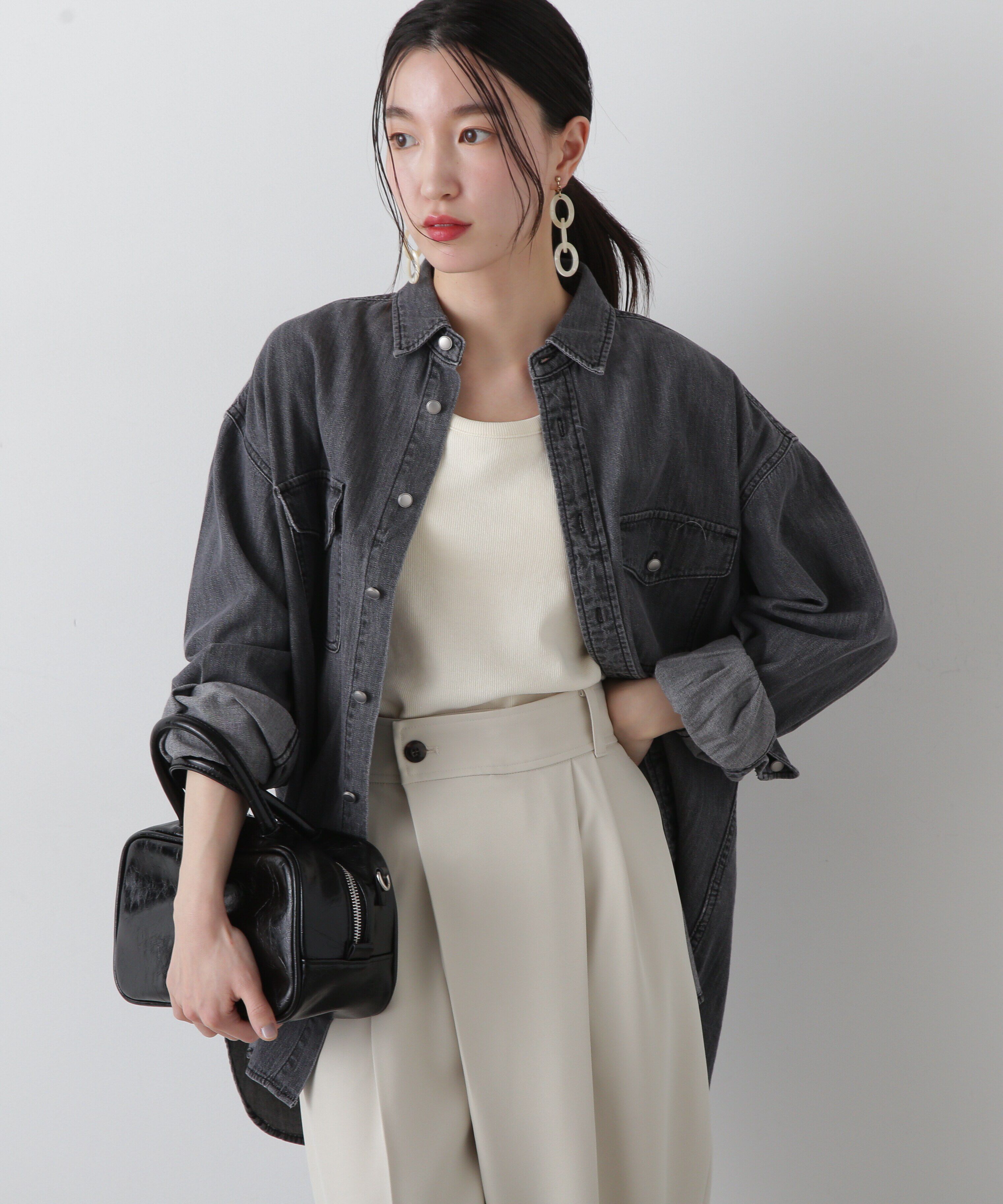  「ルーズデニムシャツ」|シャツ・ブラウス|