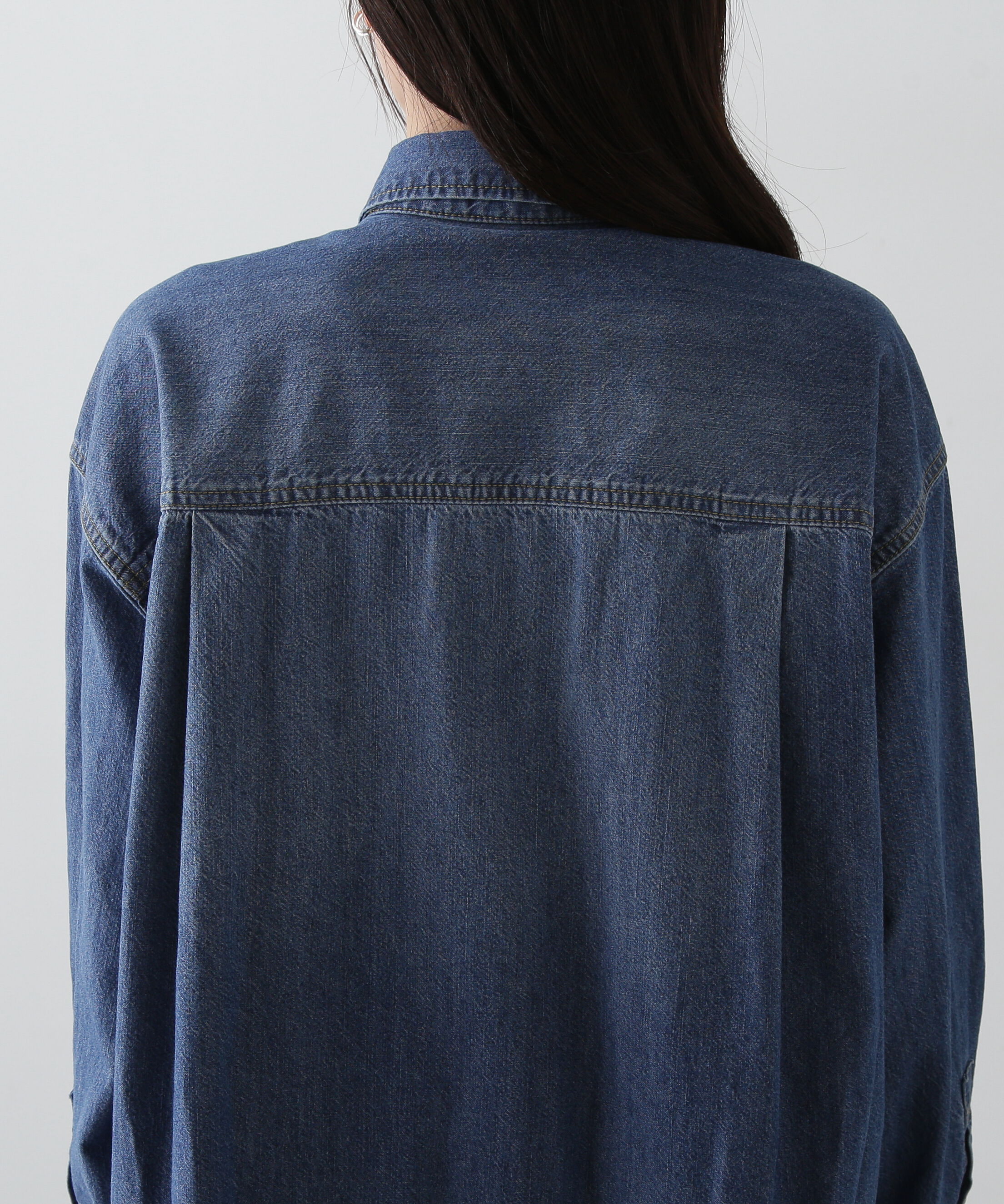  「ルーズデニムシャツ」|シャツ・ブラウス|