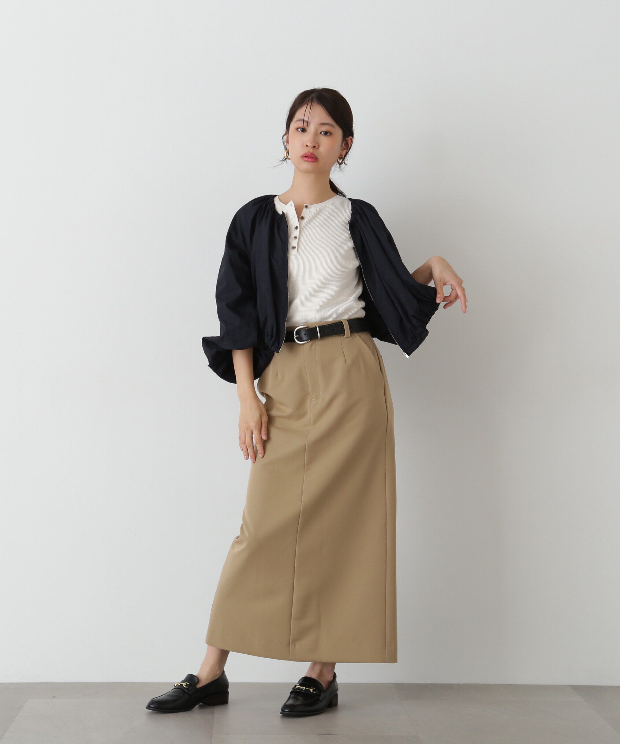  「ヘンリーネックプルオーバーニット」|ニット・セーター|