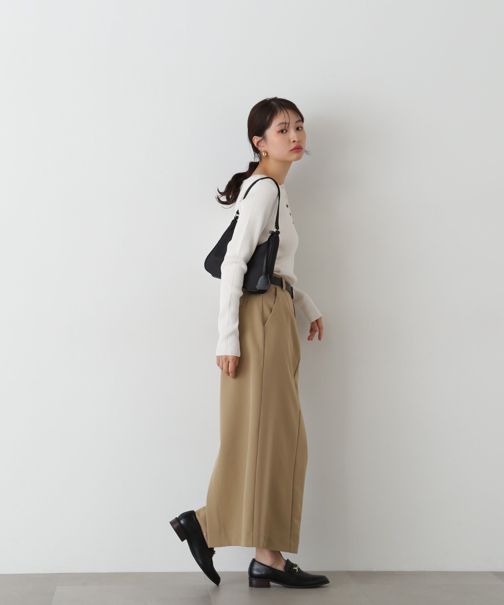  「ヘンリーネックプルオーバーニット」|ニット・セーター|