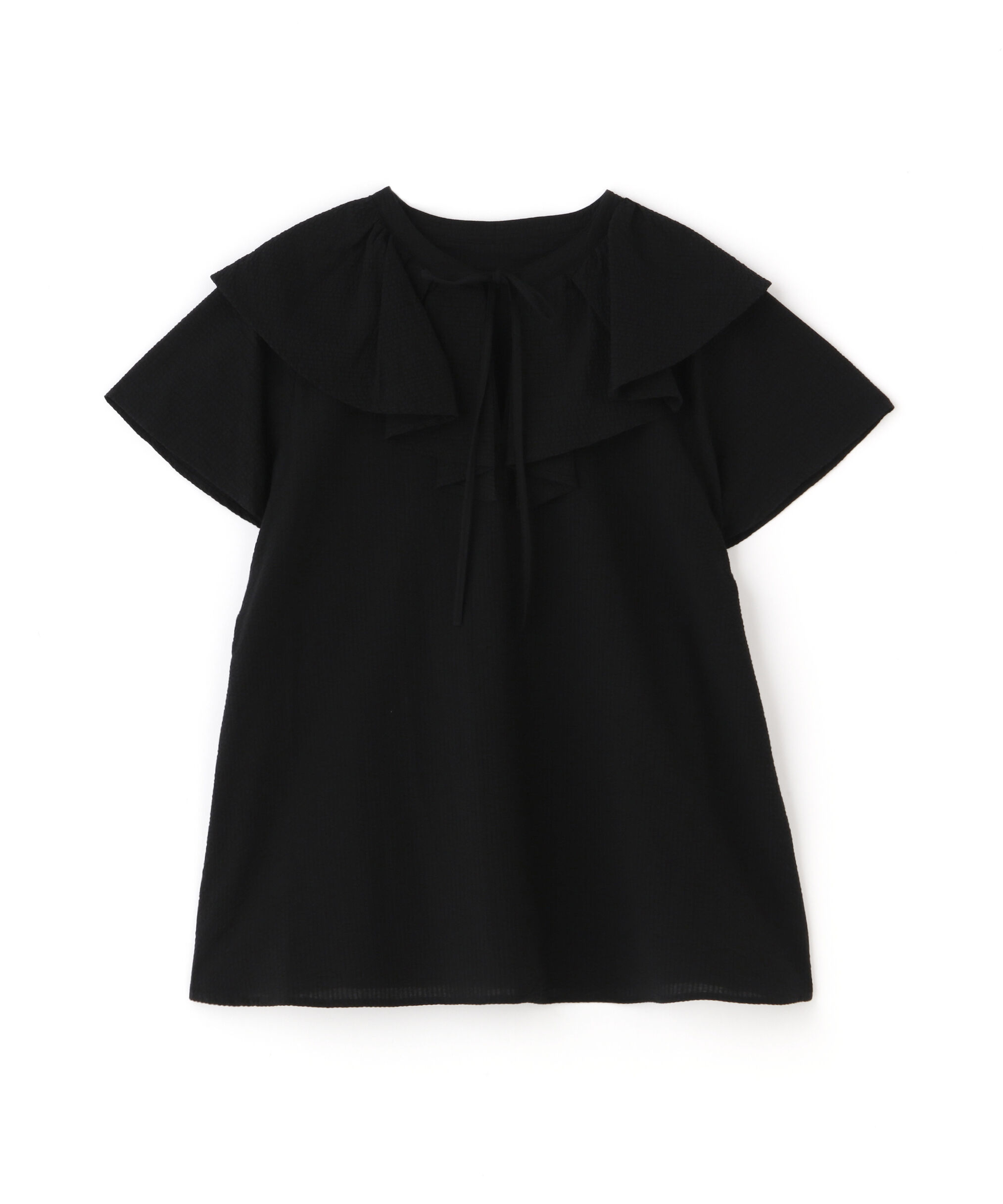  「サッカーラッフルリボンブラウス」|シャツ・ブラウス|