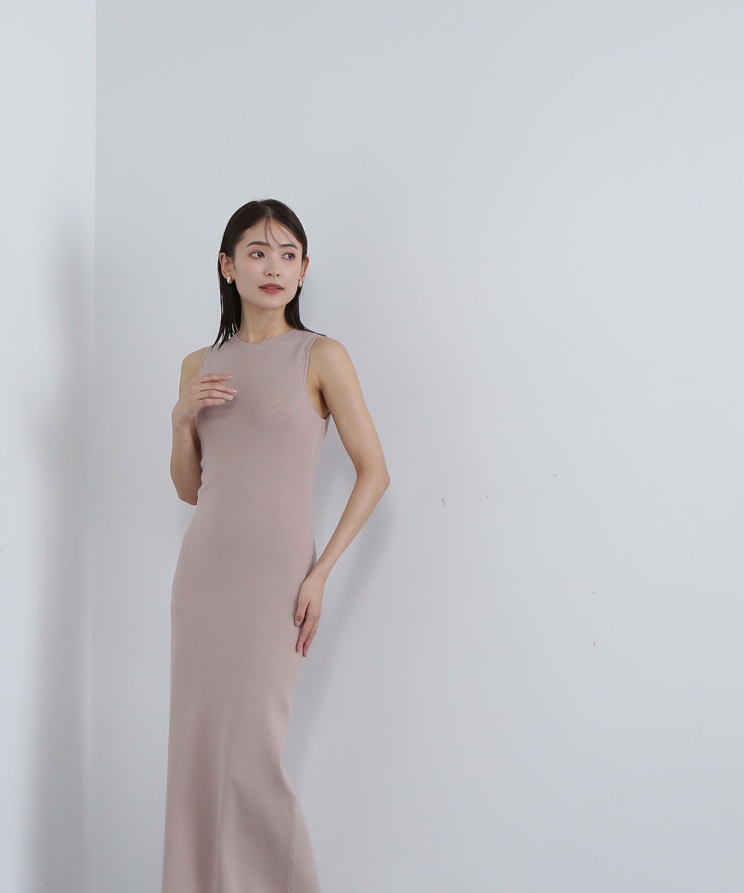  「Uネックフェザーニット＆アメスリニットワンピース」|ワンピース|