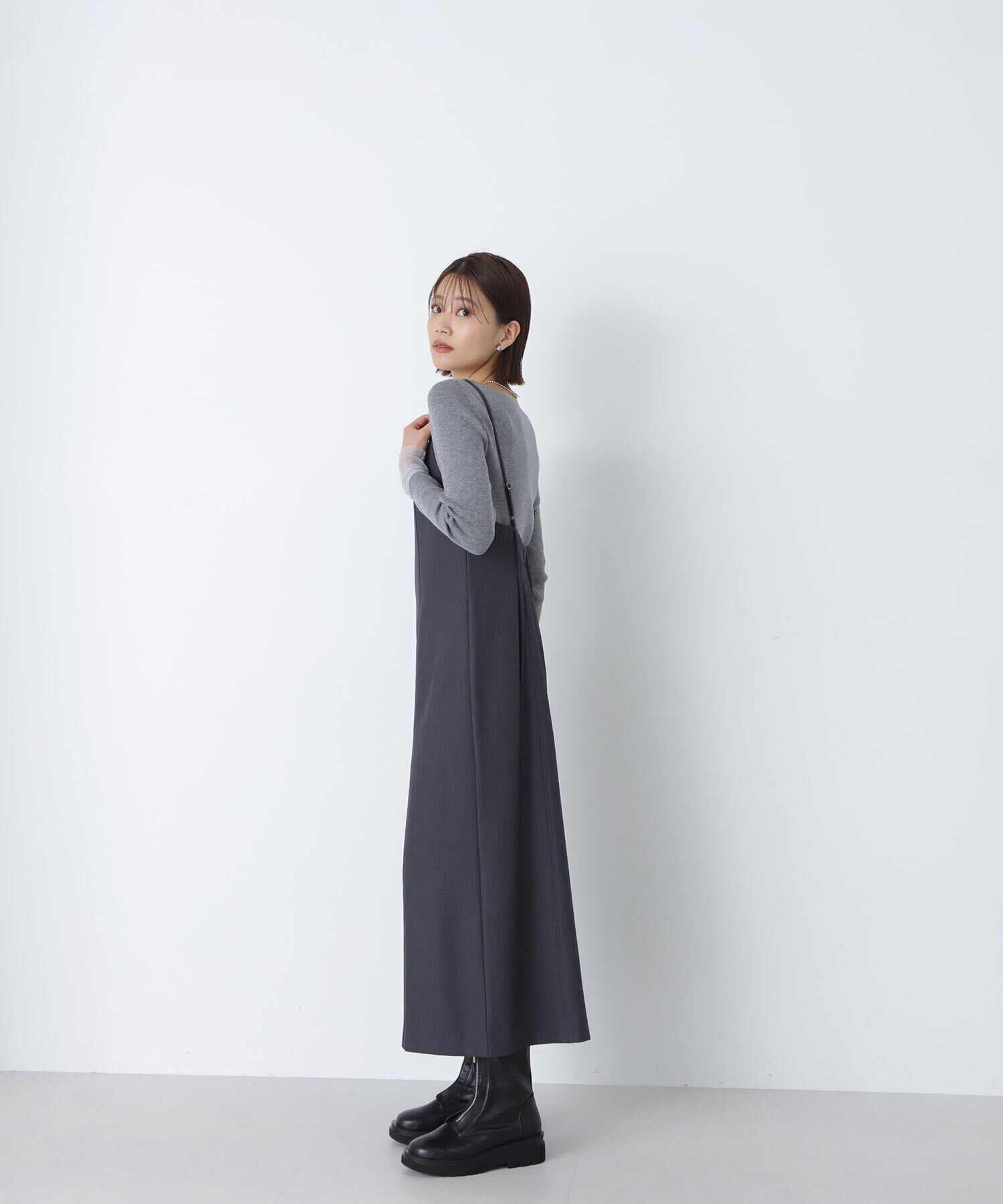  「メランジナローキャミワンピース」|ワンピース|