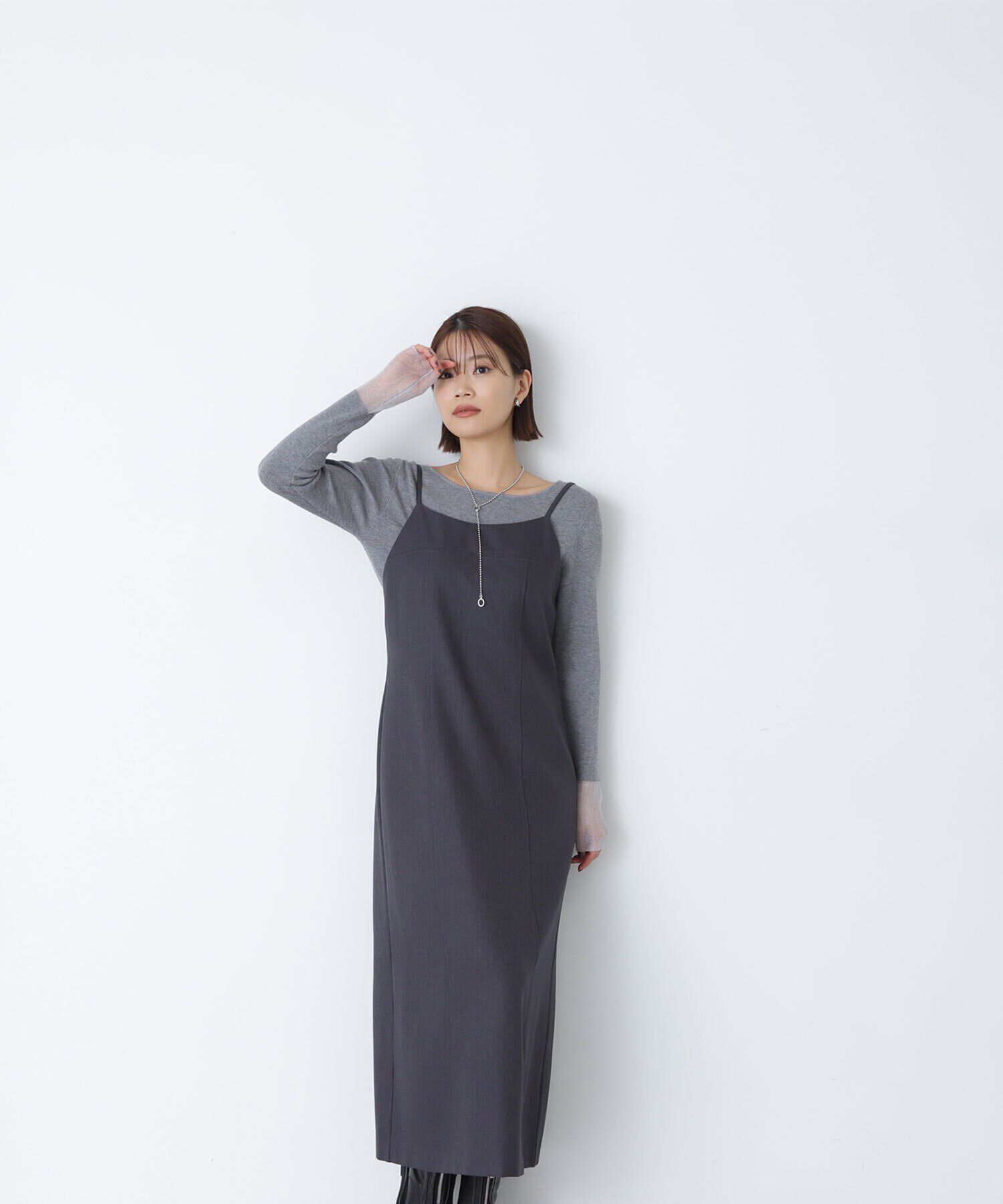  「メランジナローキャミワンピース」|ワンピース|