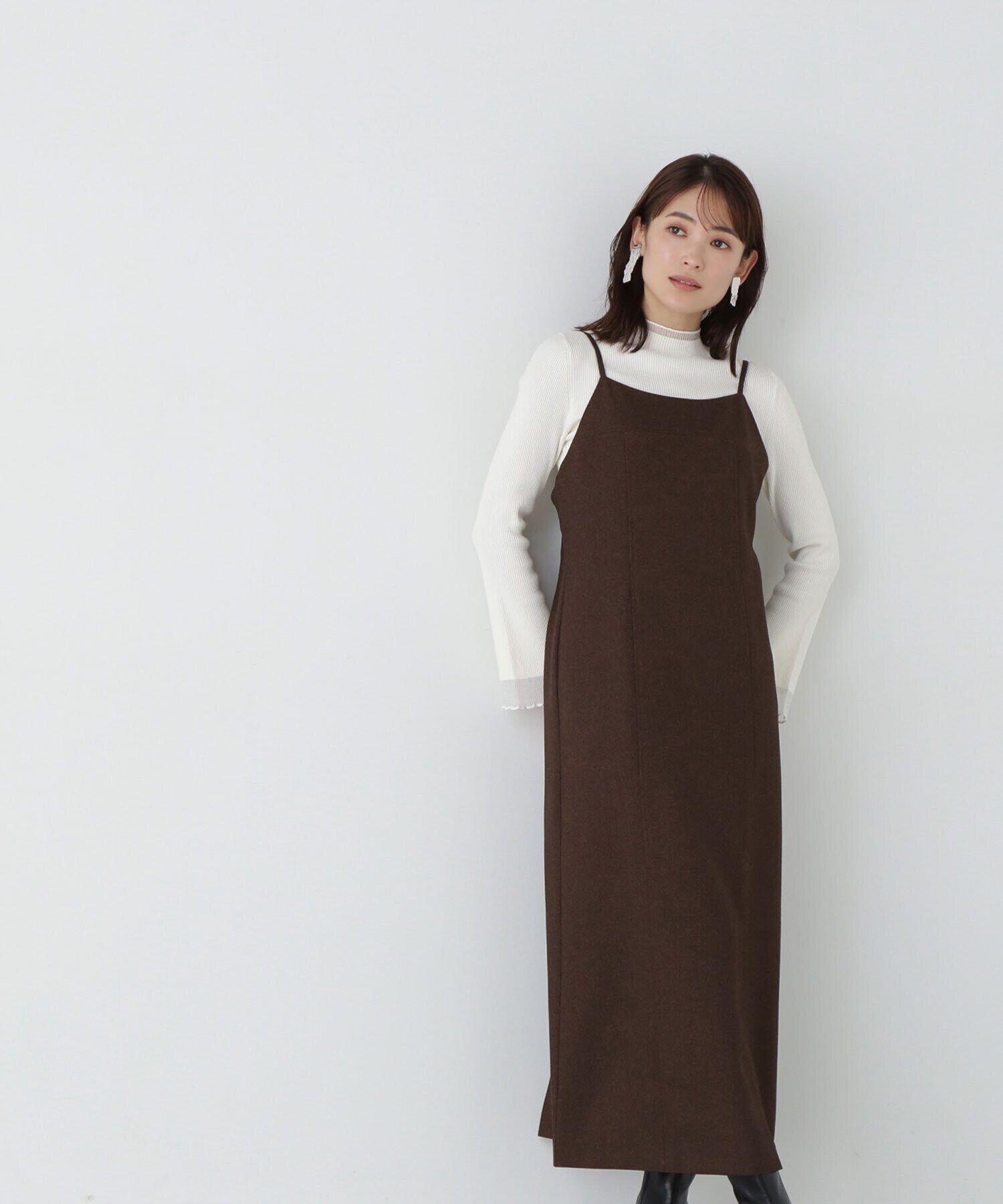  「メランジナローキャミワンピース」|ワンピース|