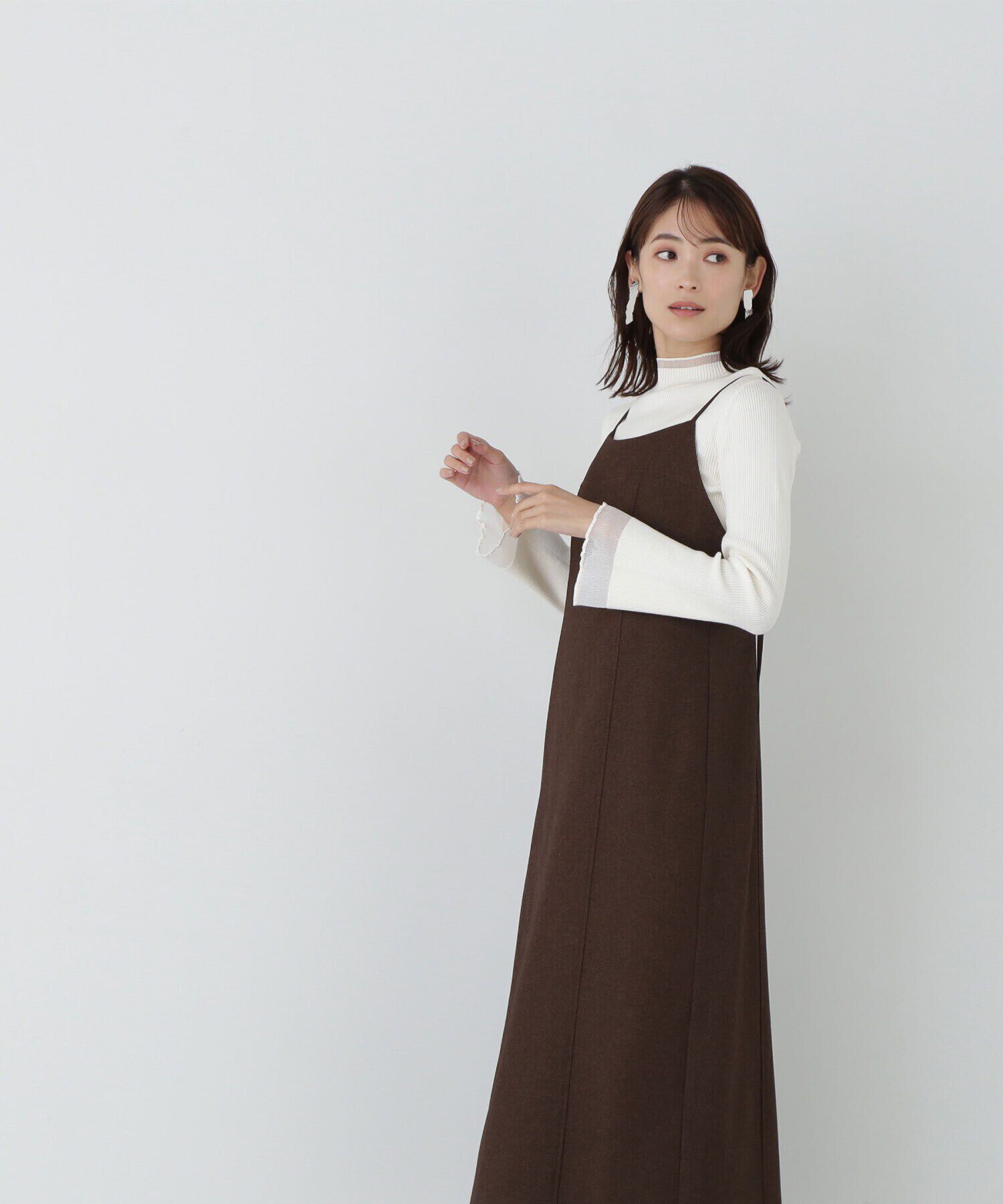  「メランジナローキャミワンピース」|ワンピース|