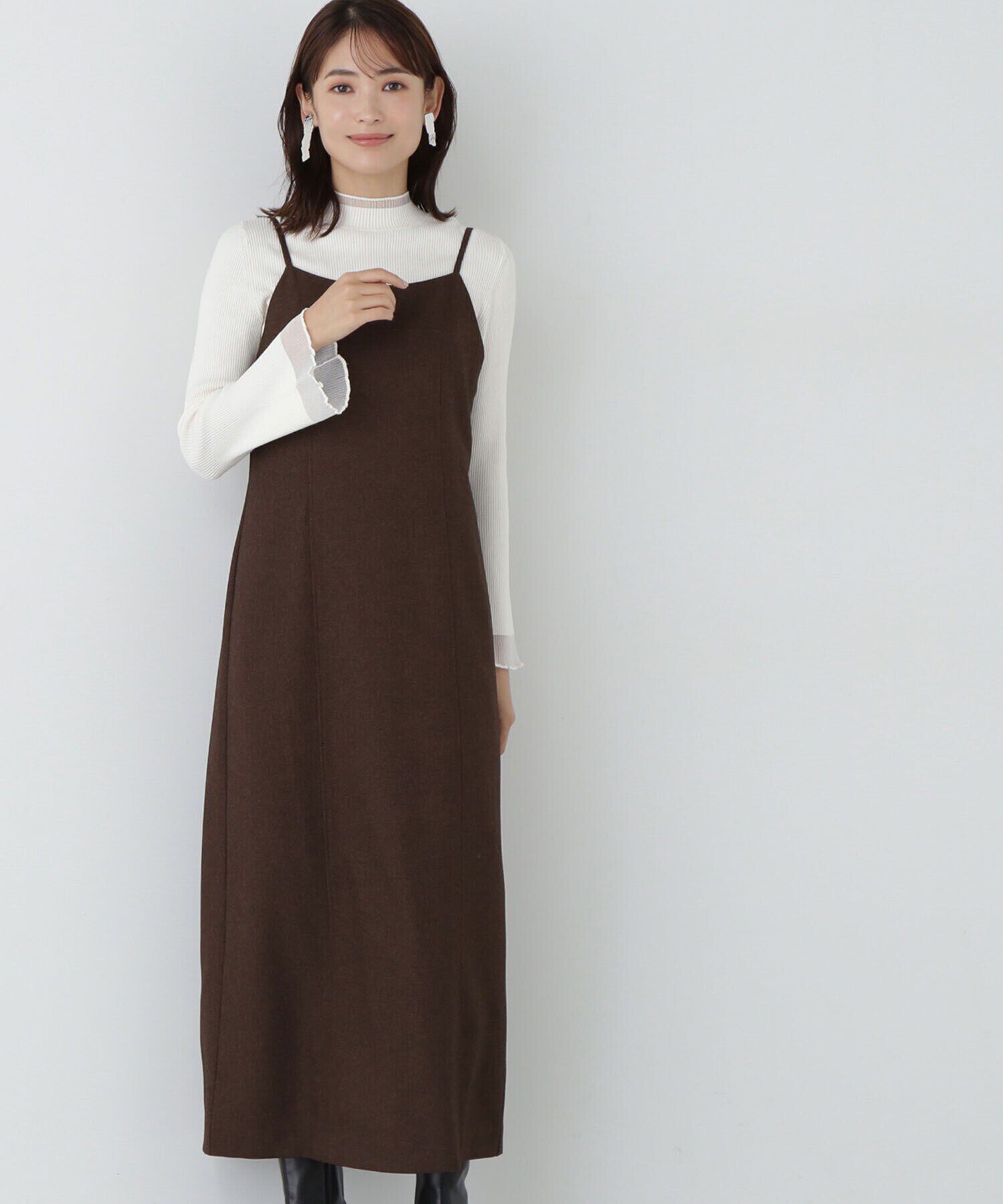  「メランジナローキャミワンピース」|ワンピース|