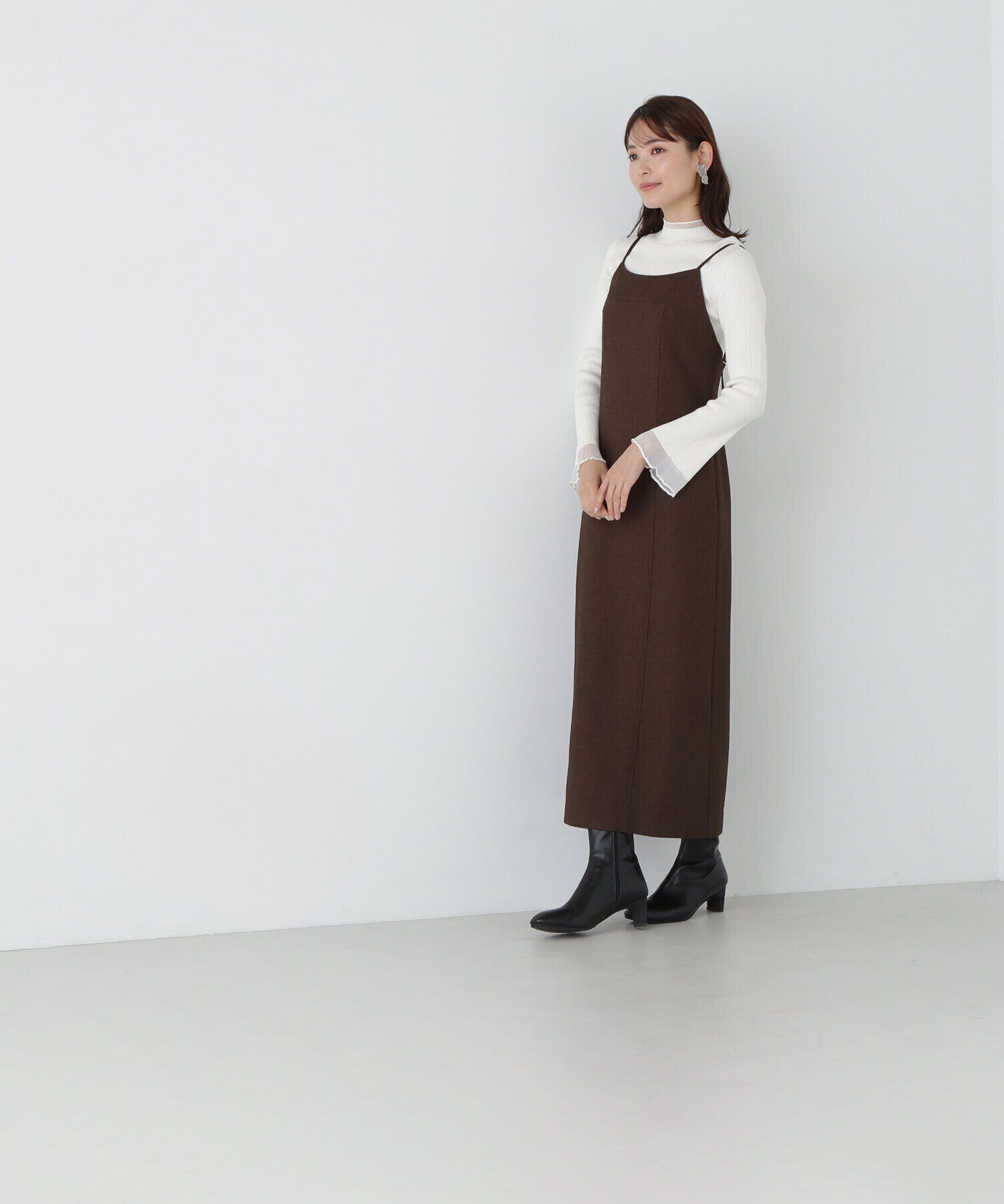  「メランジナローキャミワンピース」|ワンピース|