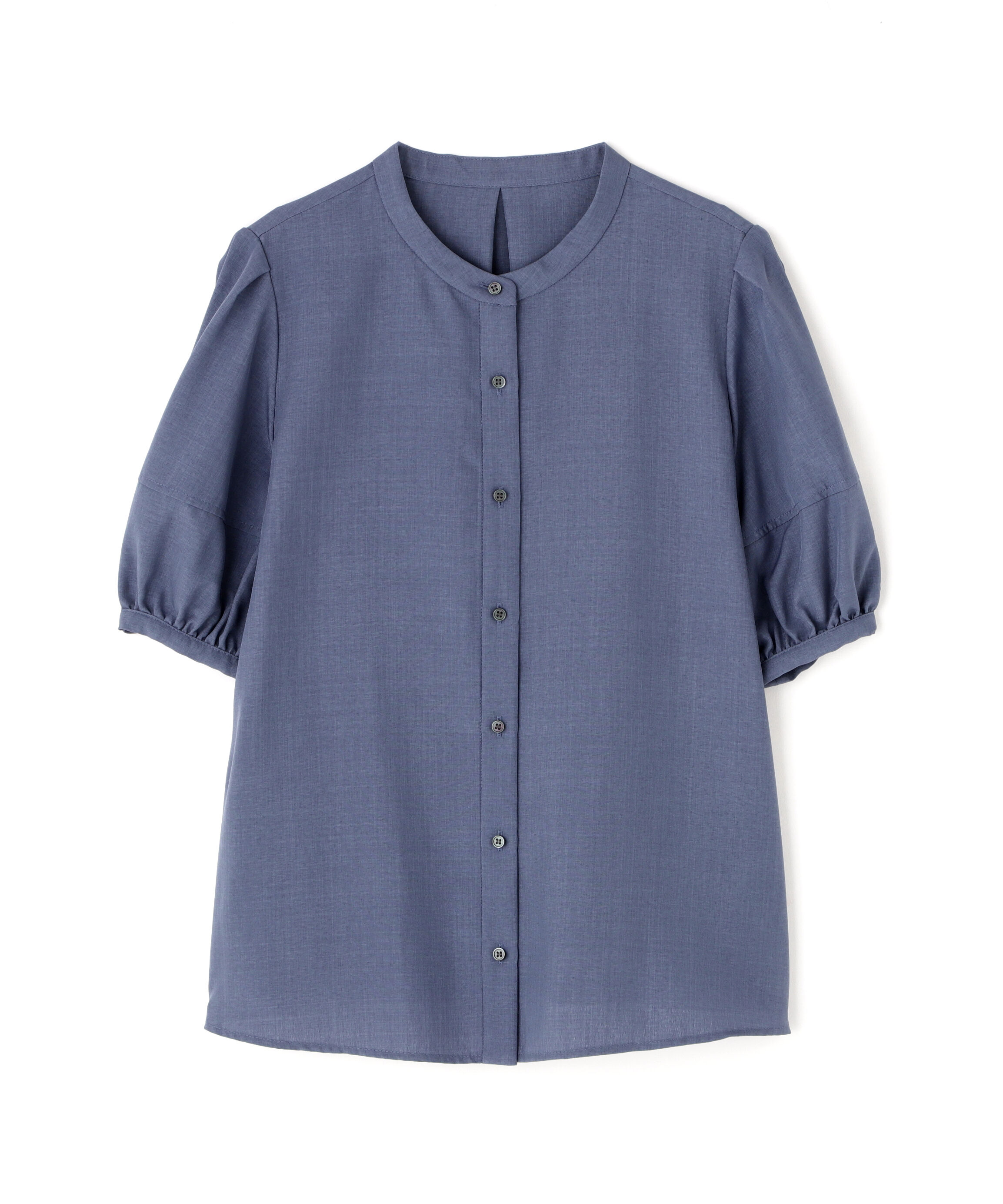  「リネンライク切替スリーブブラウス」|シャツ・ブラウス|