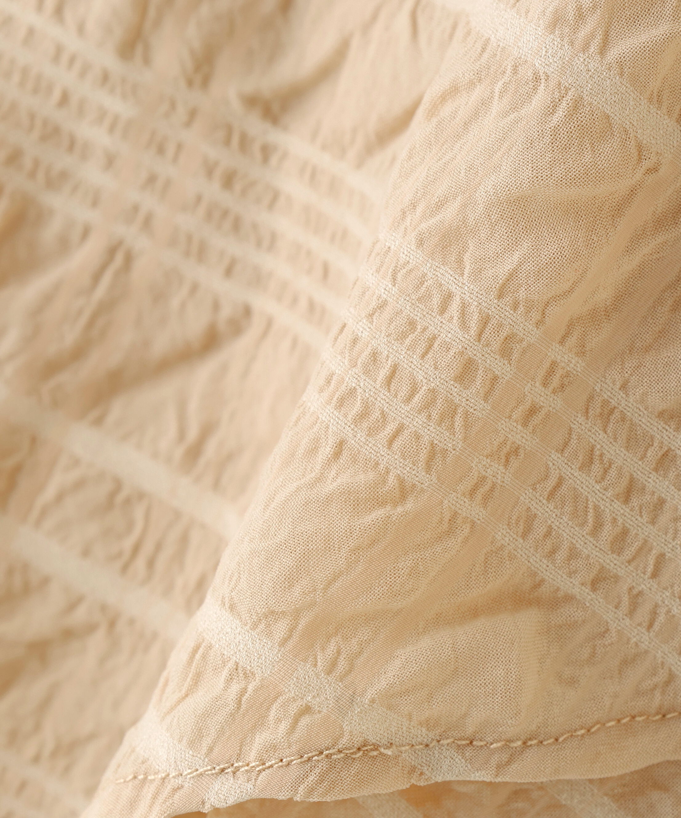  「サッカーチェックラッフルブラウス」|シャツ・ブラウス|