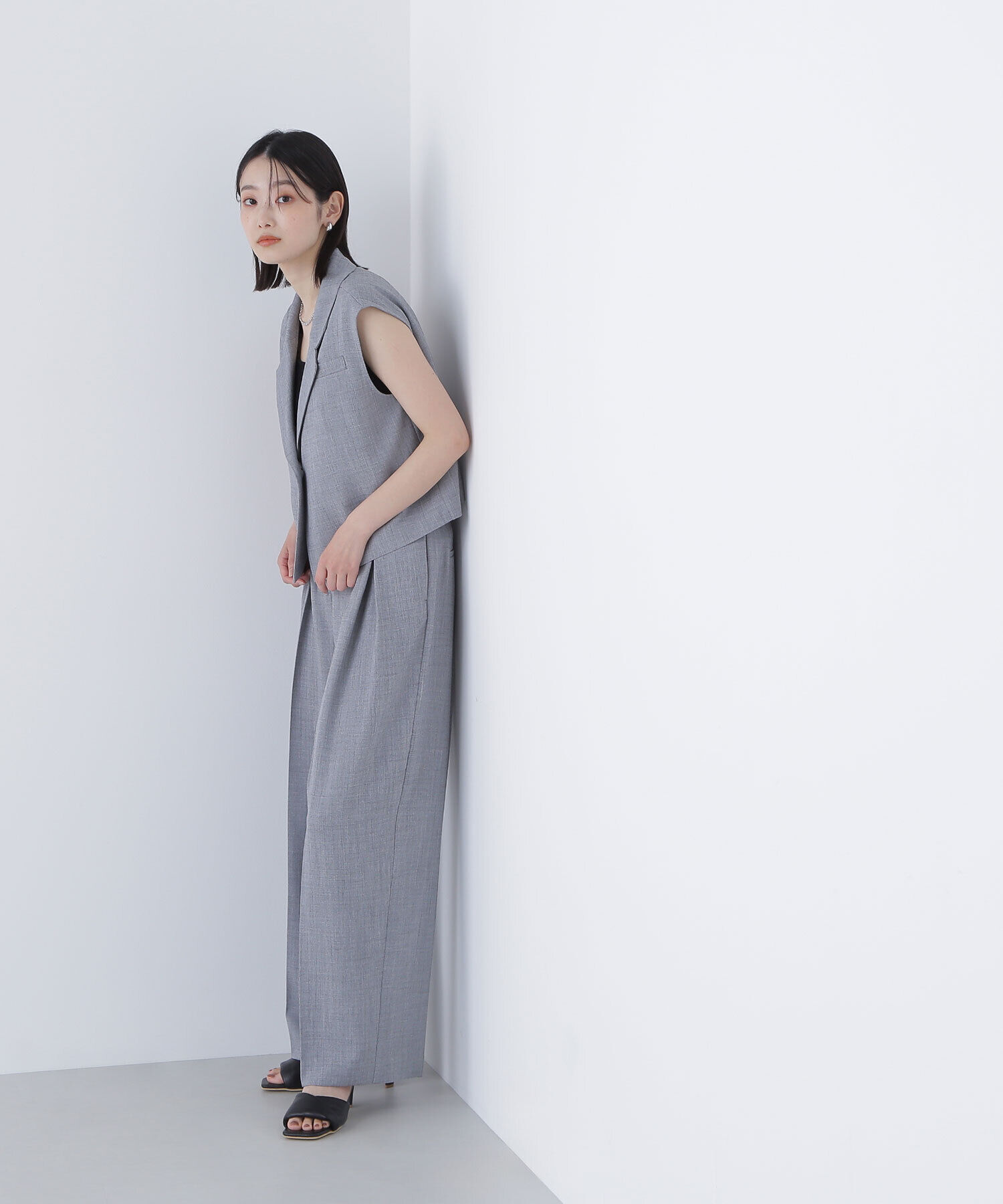  「クロップドジレセットアップ」|ワンピース|