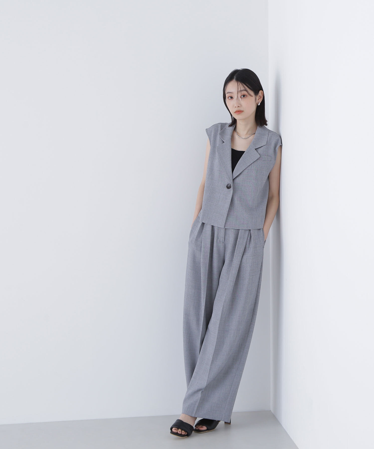  「クロップドジレセットアップ」|ワンピース|