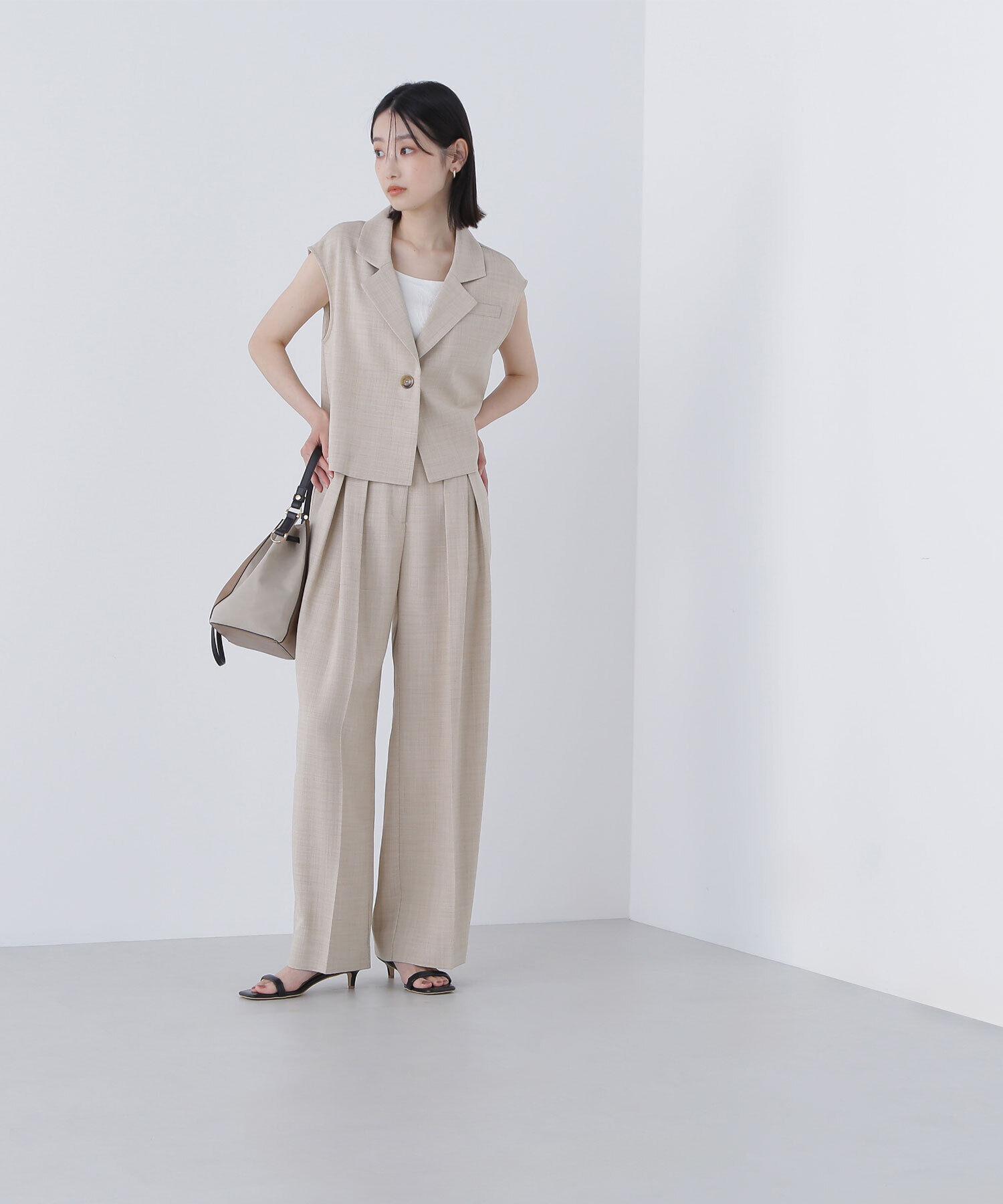  「クロップドジレセットアップ」|ワンピース|