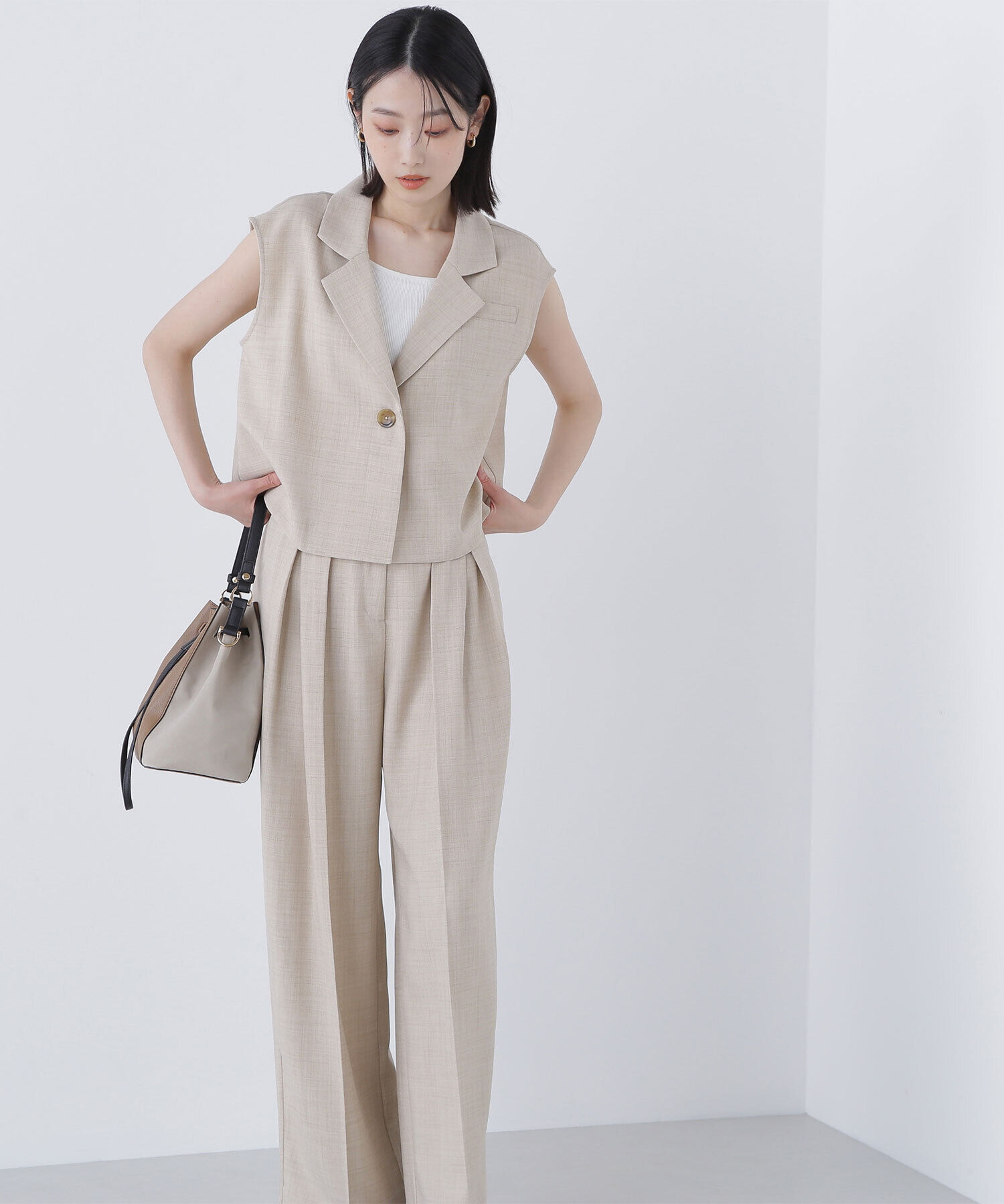  「クロップドジレセットアップ」|ワンピース|