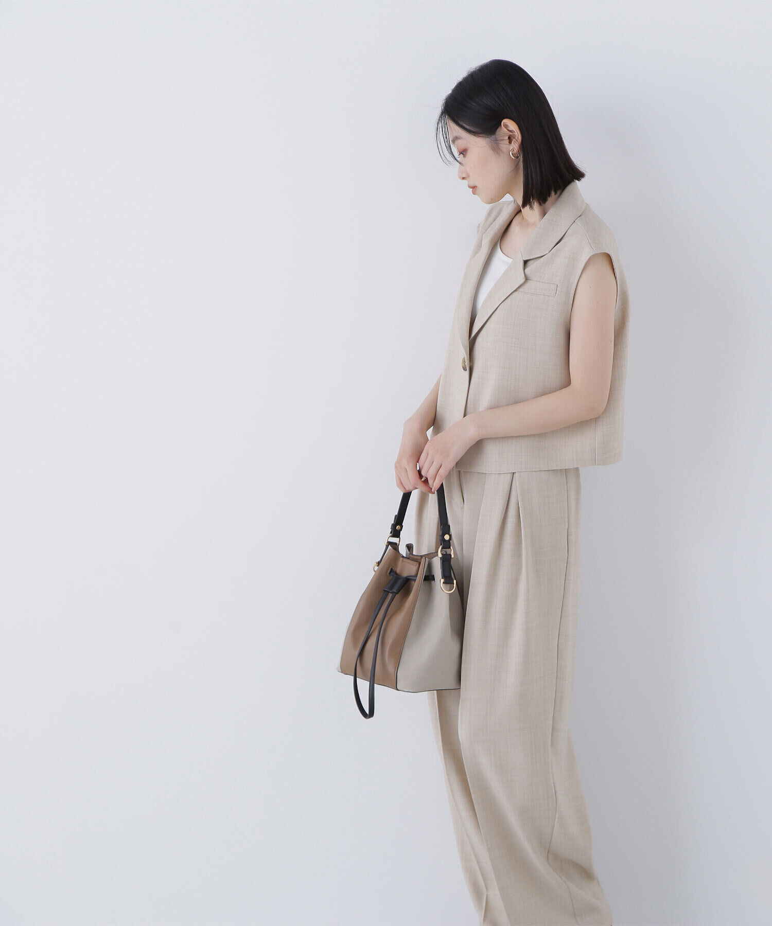  「クロップドジレセットアップ」|ワンピース|