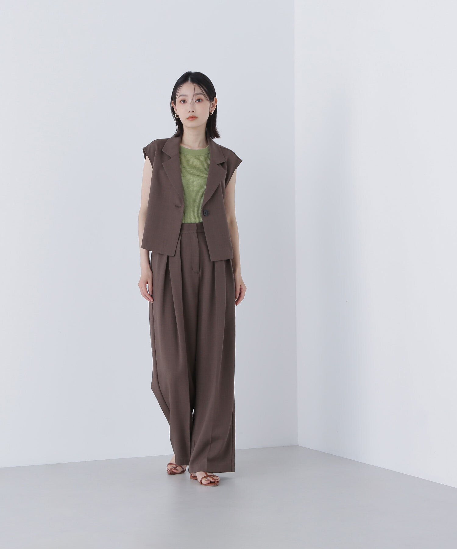  「クロップドジレセットアップ」|ワンピース|