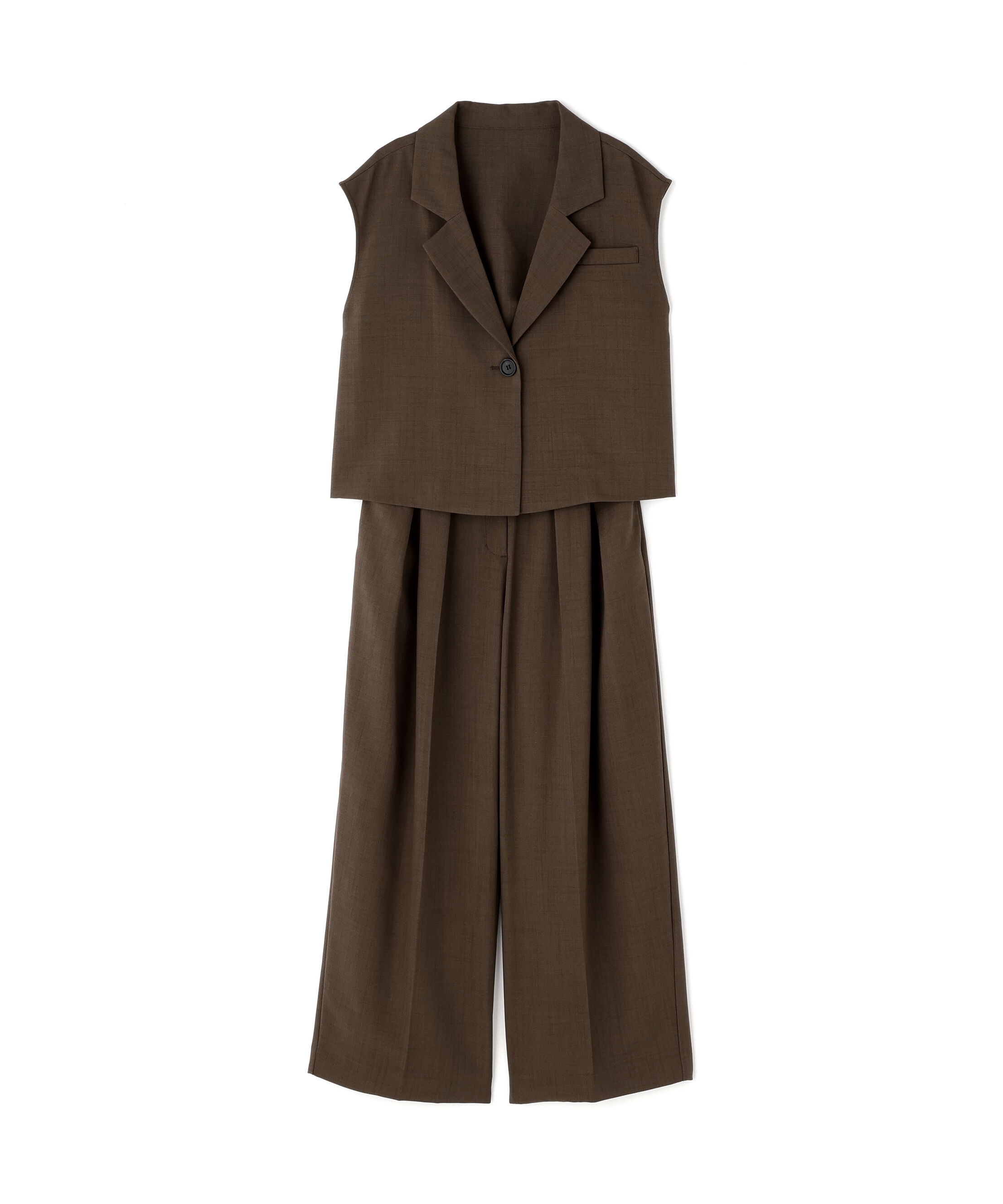  「クロップドジレセットアップ」|ワンピース|