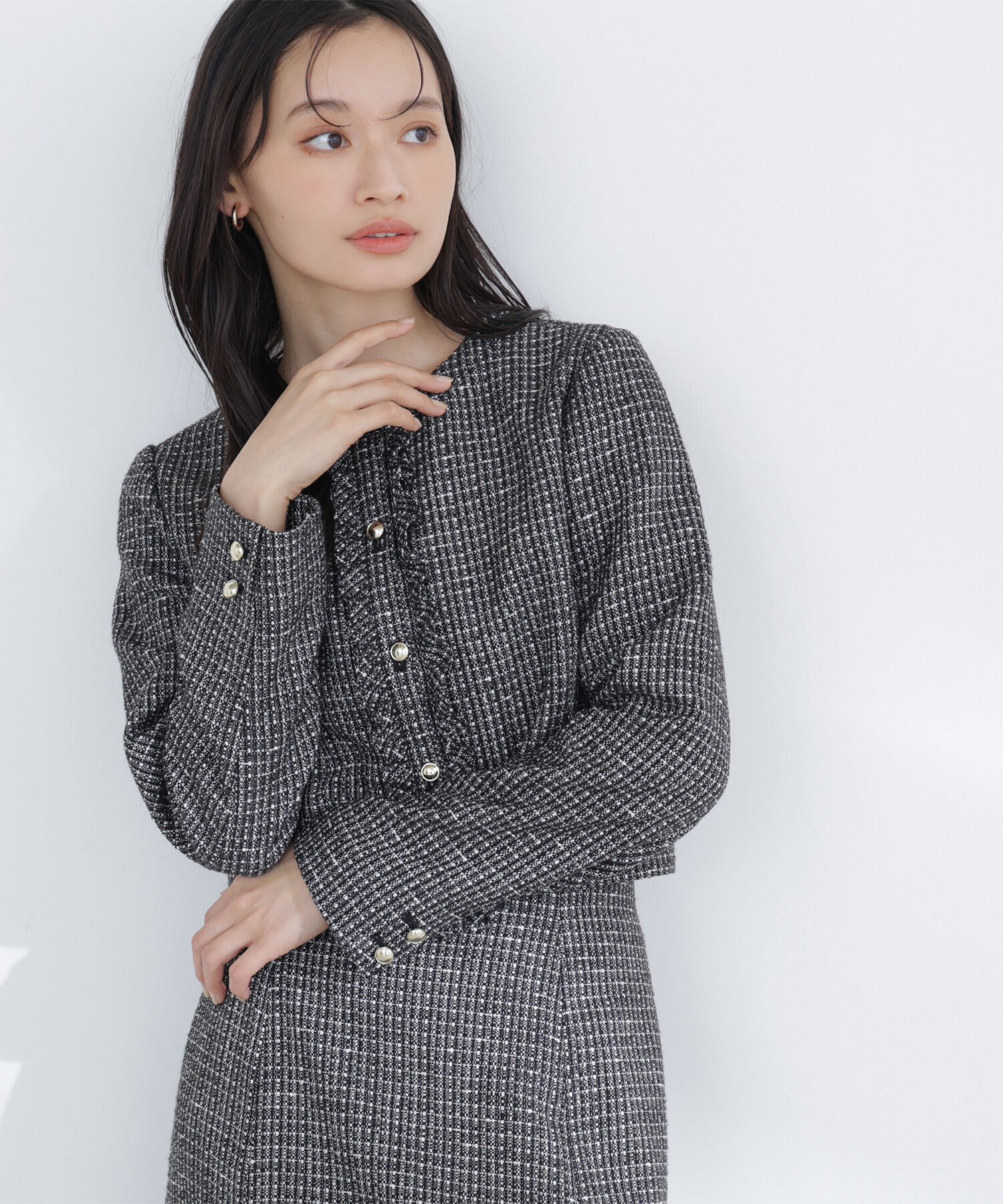  「スプリングツイード SETUP ジャケット」|ブルゾン・スタジャン|