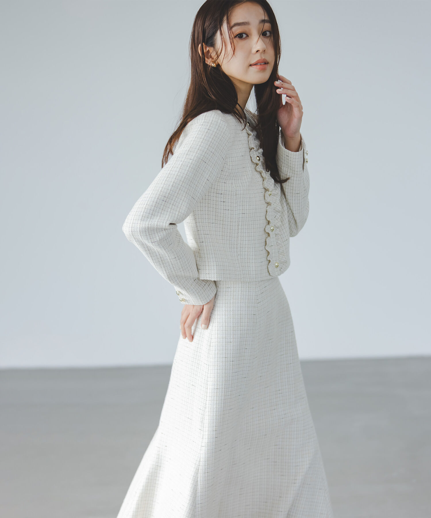  「スプリングツイード SETUP ジャケット」|ブルゾン・スタジャン|