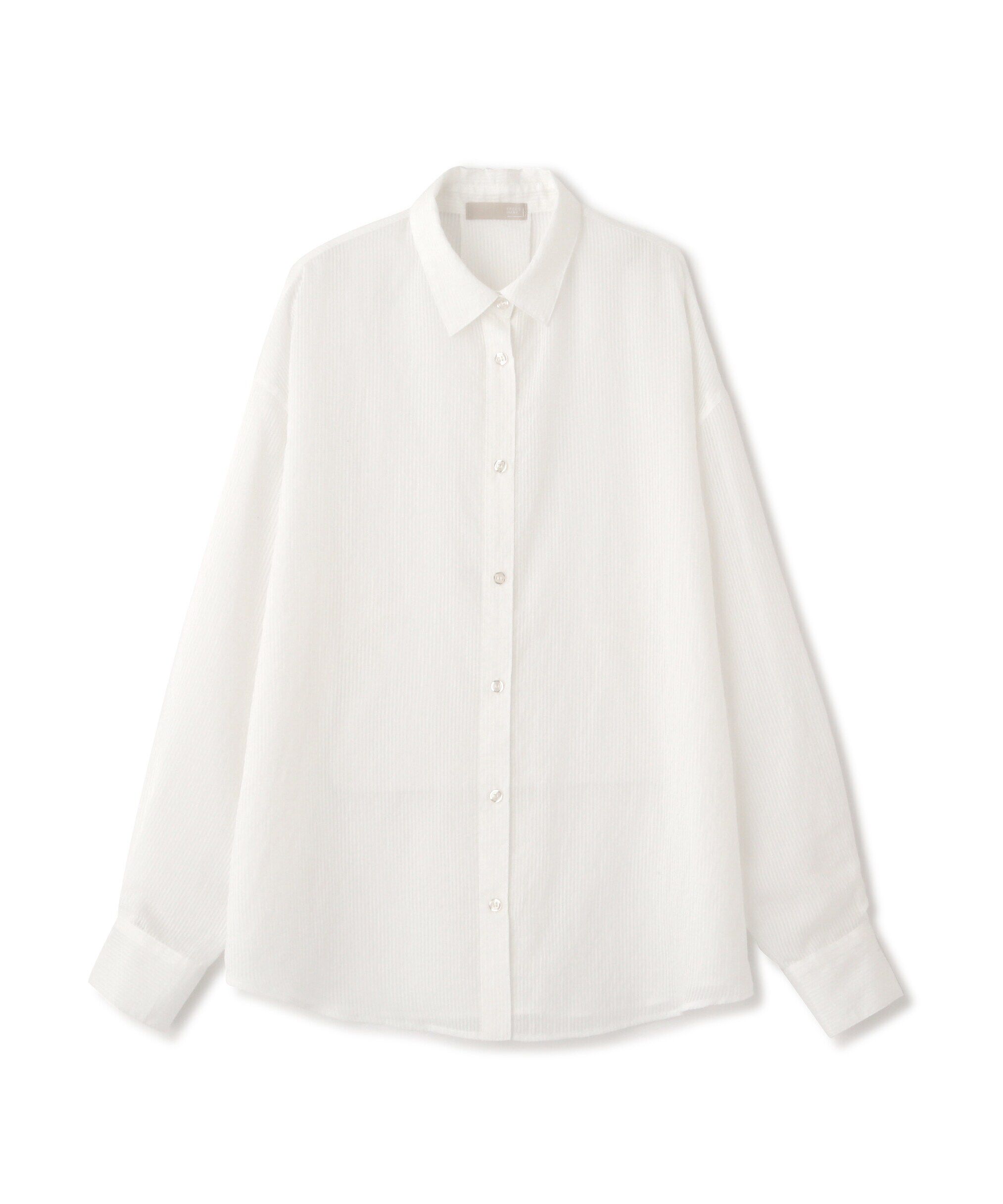  「シアーストライプオーバーシャツ」|シャツ・ブラウス|