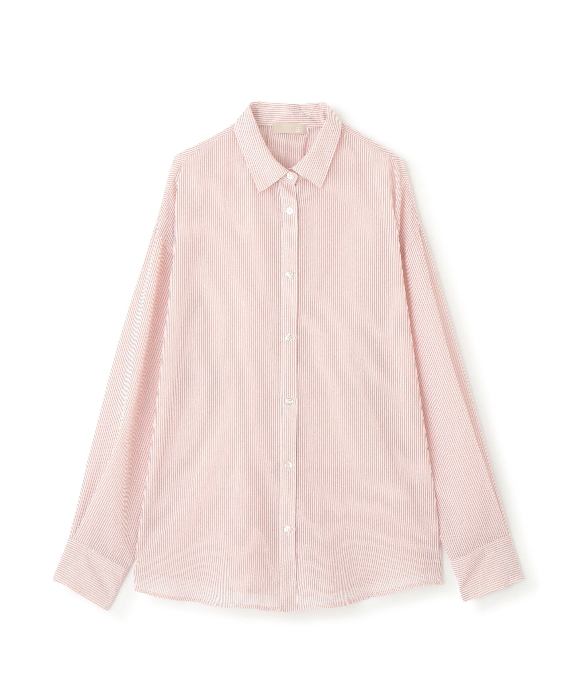  「シアーストライプオーバーシャツ」|シャツ・ブラウス|