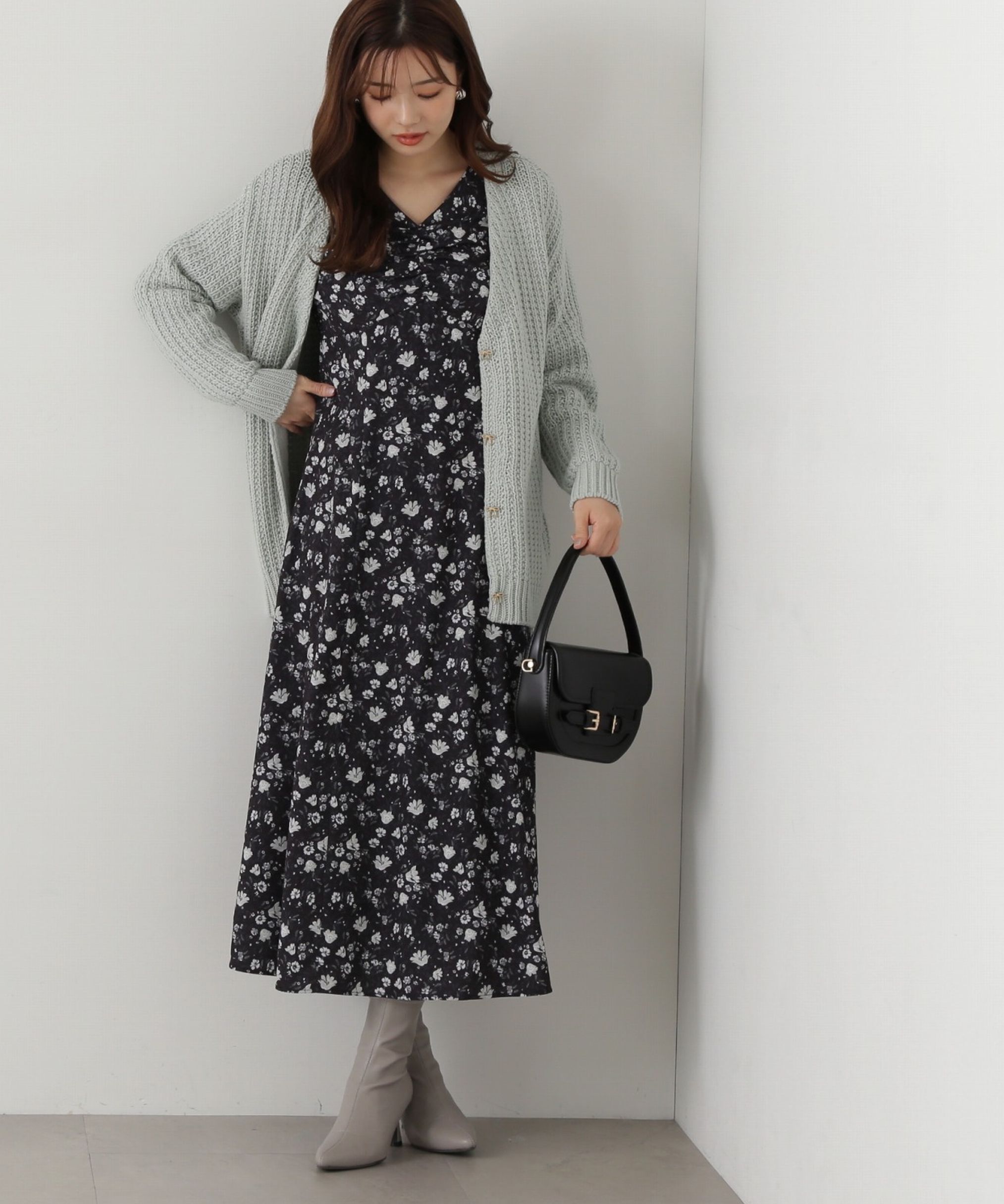 PROPORTION BODY DRESSING「フラワープリントワンピース」|ワンピース|