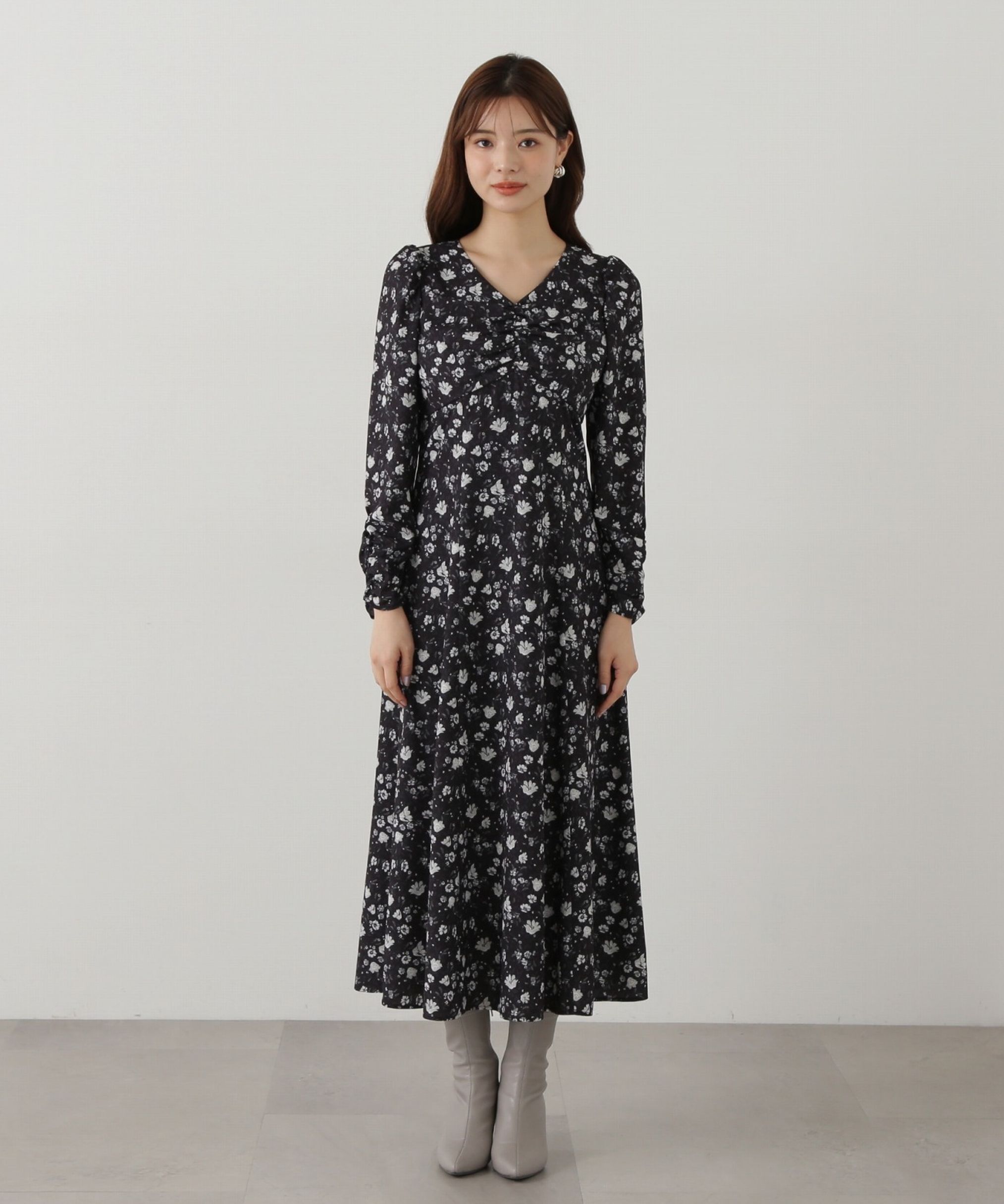 PROPORTION BODY DRESSING「フラワープリントワンピース」|ワンピース|