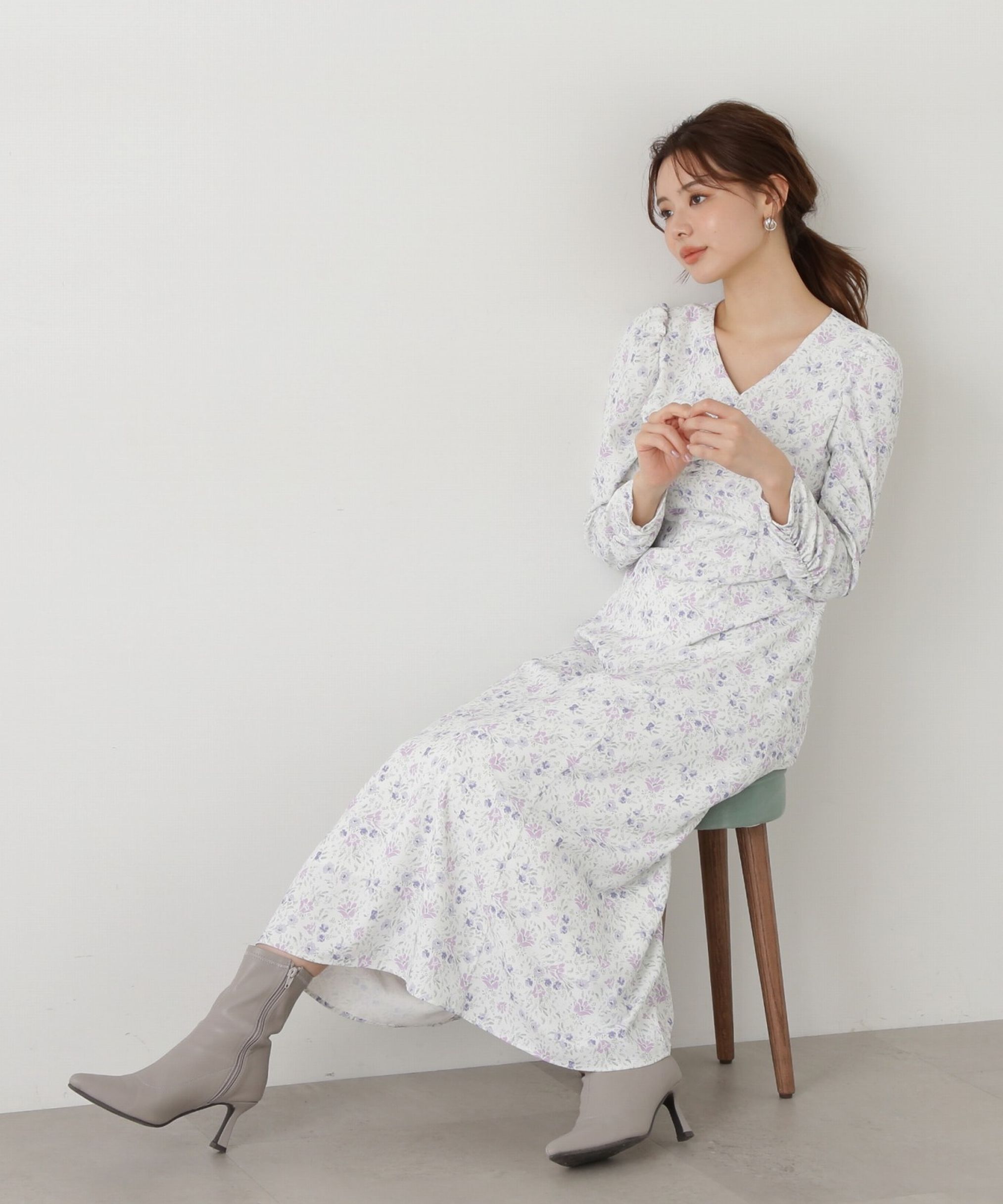 PROPORTION BODY DRESSING「フラワープリントワンピース」|ワンピース|