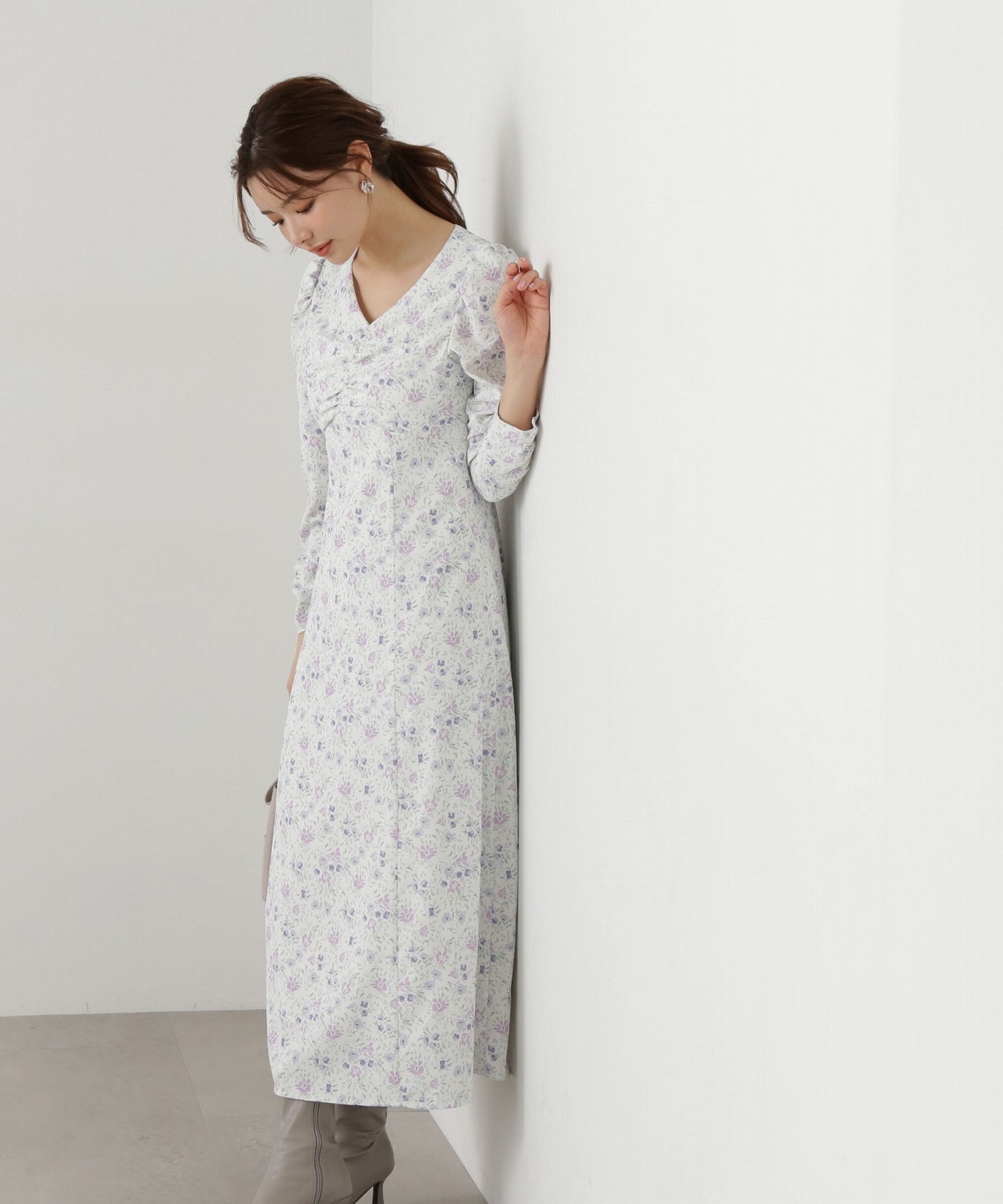 PROPORTION BODY DRESSING「フラワープリントワンピース」|ワンピース|