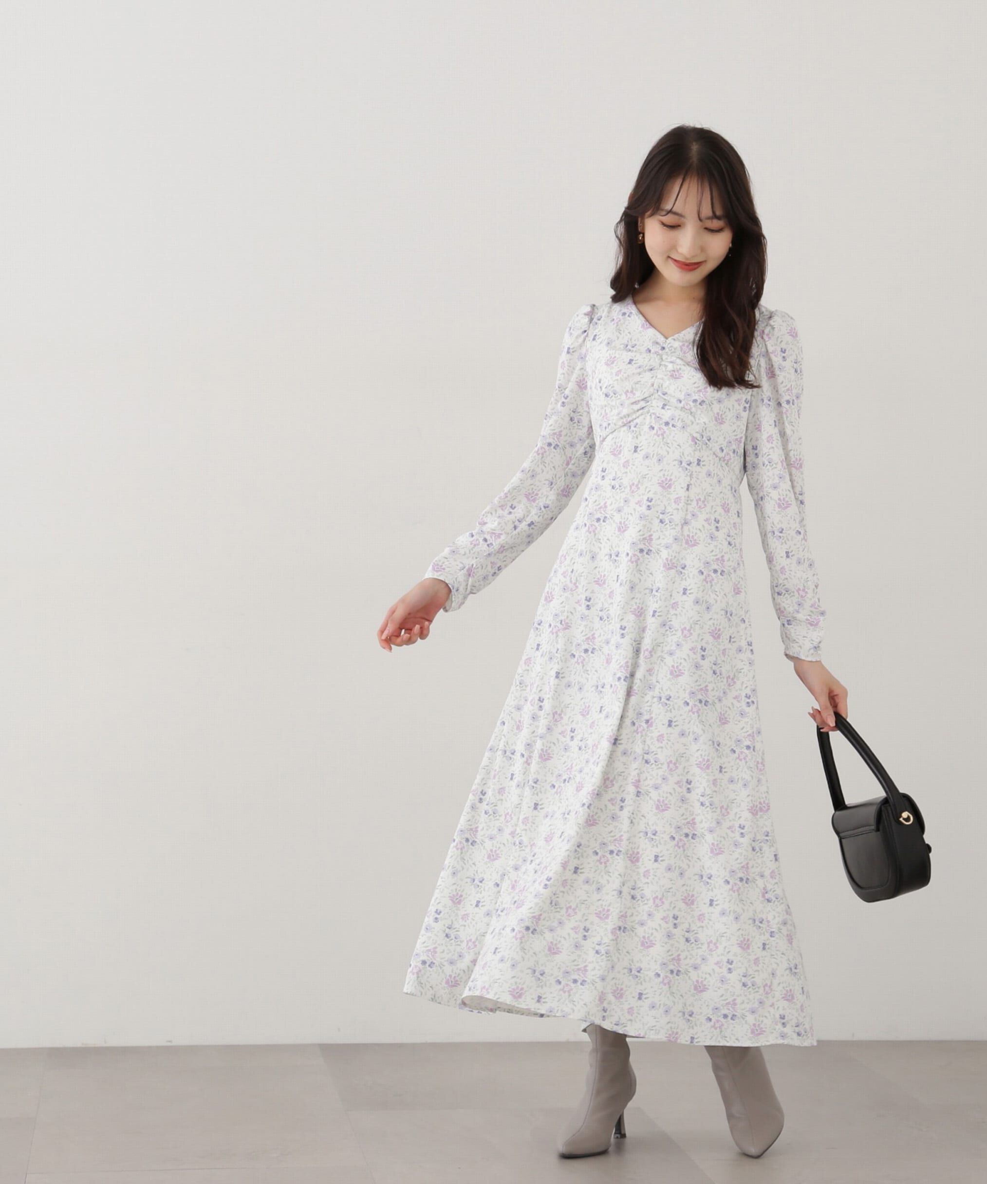 PROPORTION BODY DRESSING「フラワープリントワンピース」|ワンピース|